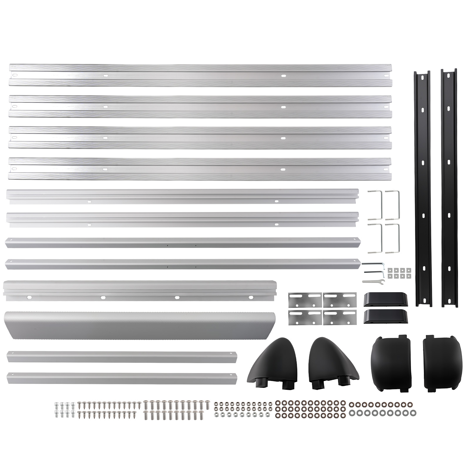 1.6 Universal Aluminium Roof Rack Basket Tray Luggage Cargo Carrier Silver 160CM