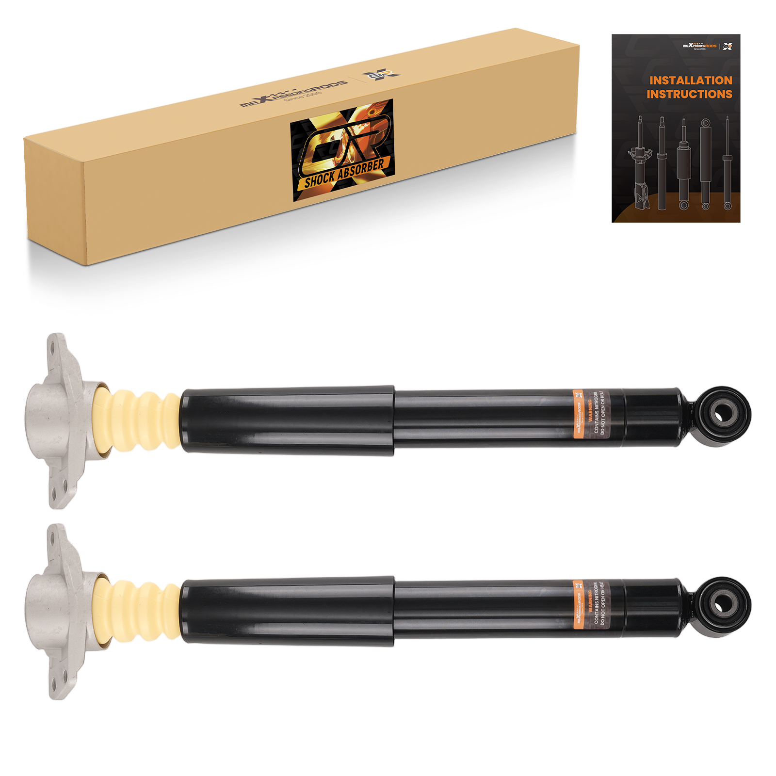 2x Rear Shock Absorbers Struts w/Magnetic for Audi TT MKII TTS 07-15 8J0513025B