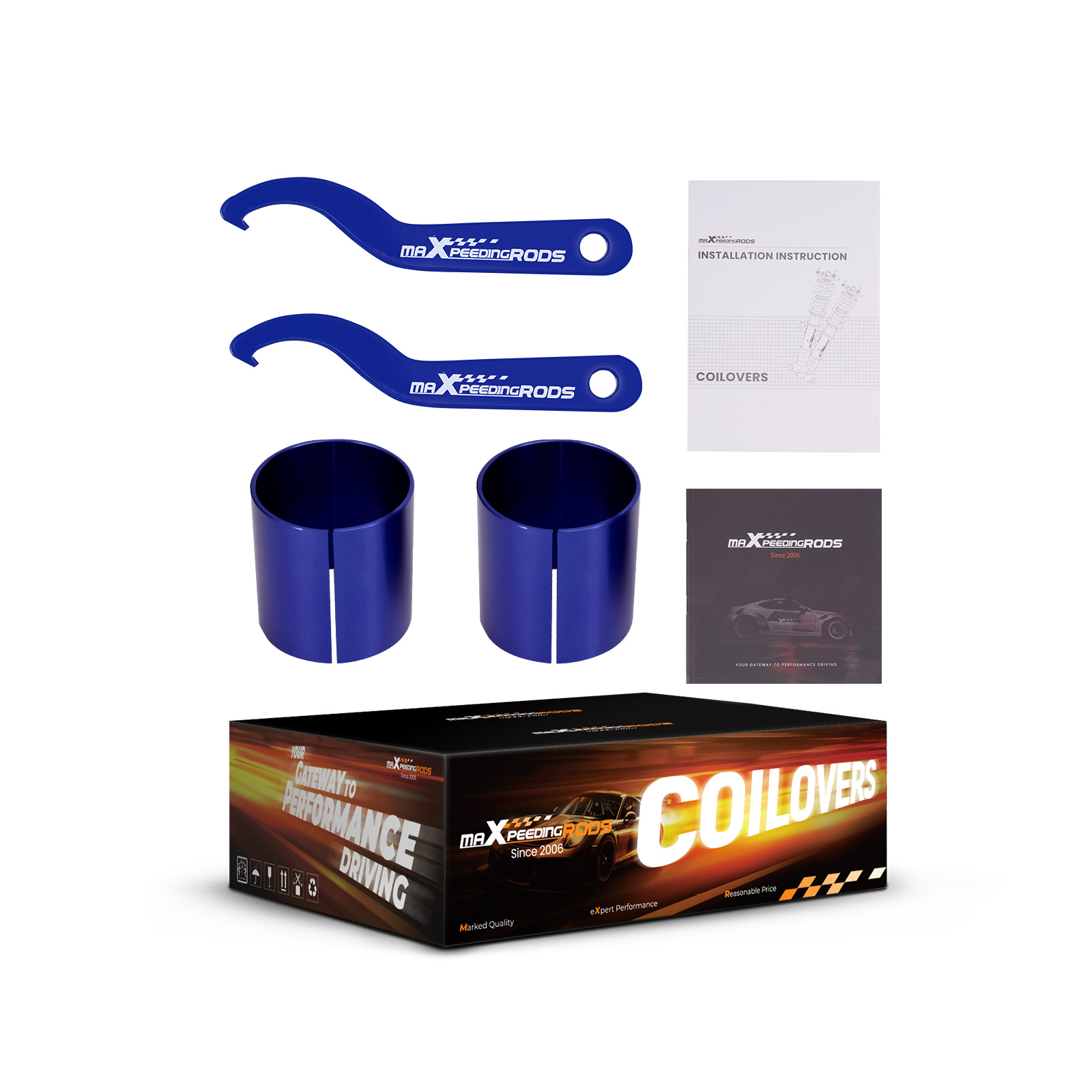 Suspension Coilover kit + Top Mount for Bmw 5 series E39 saloon 525td 1995-2003