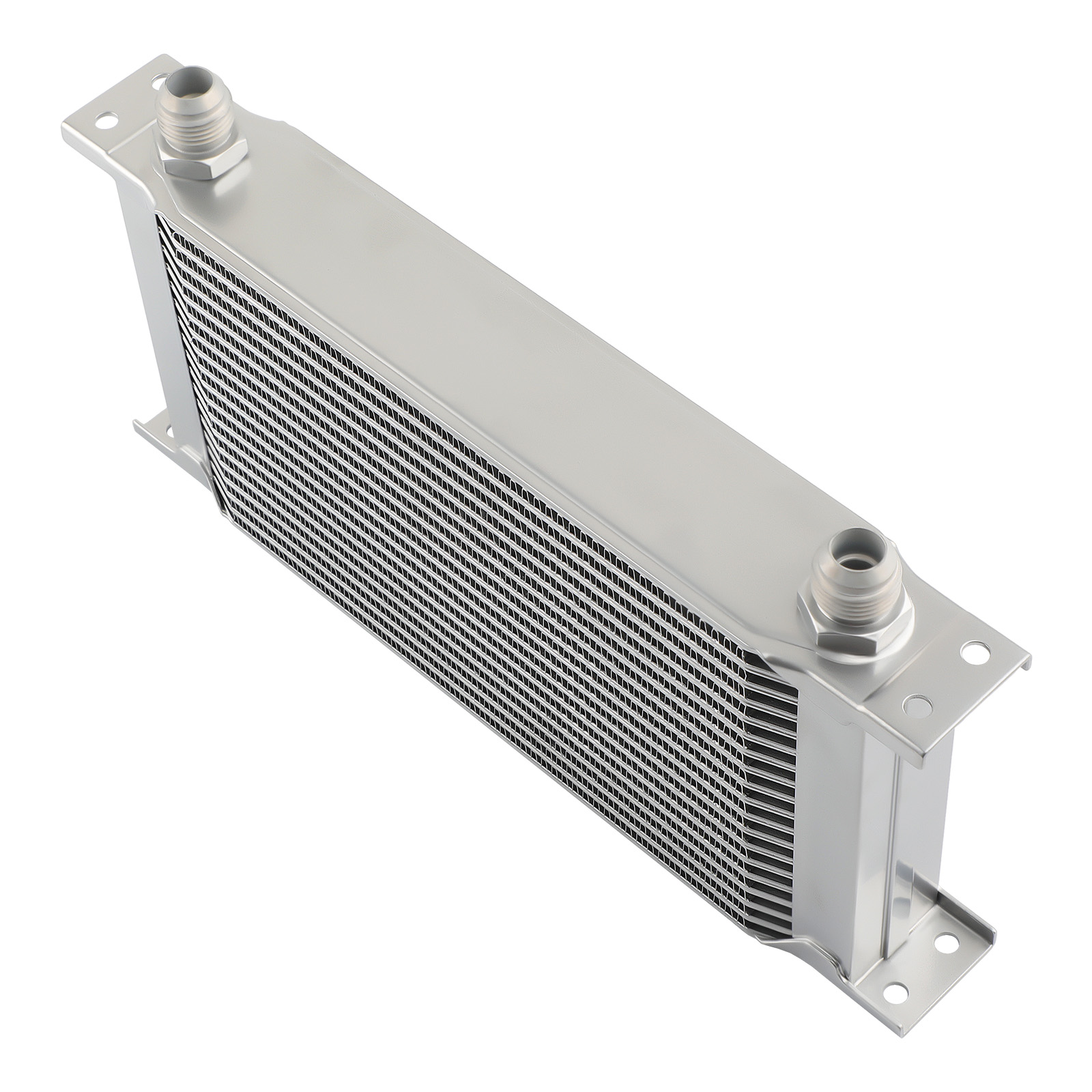 19 Row An10 Universal Engine Transmission Oil Cooler Kit+Filter Adapter Hose Kit