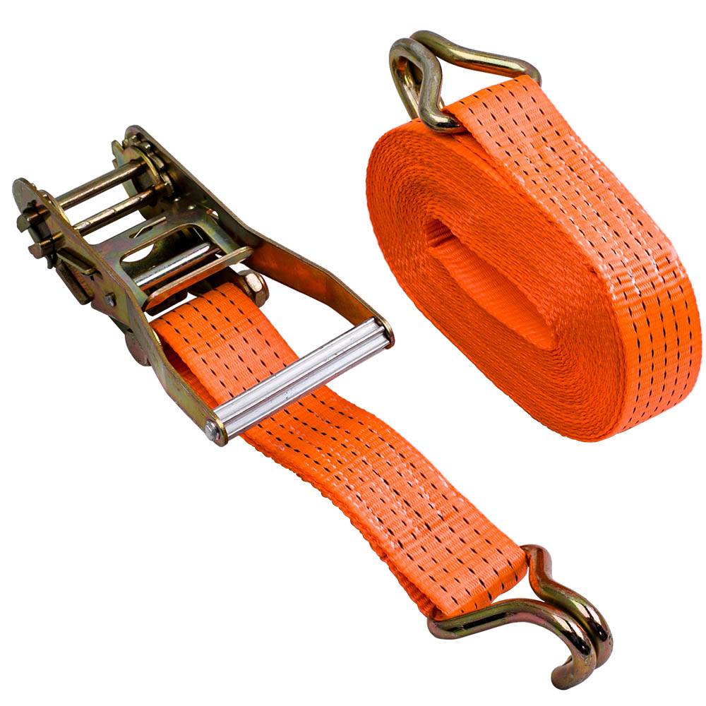 x10 50MM 10Metre 5 Ton Recovery Ratchet Strap 5000KG 5T