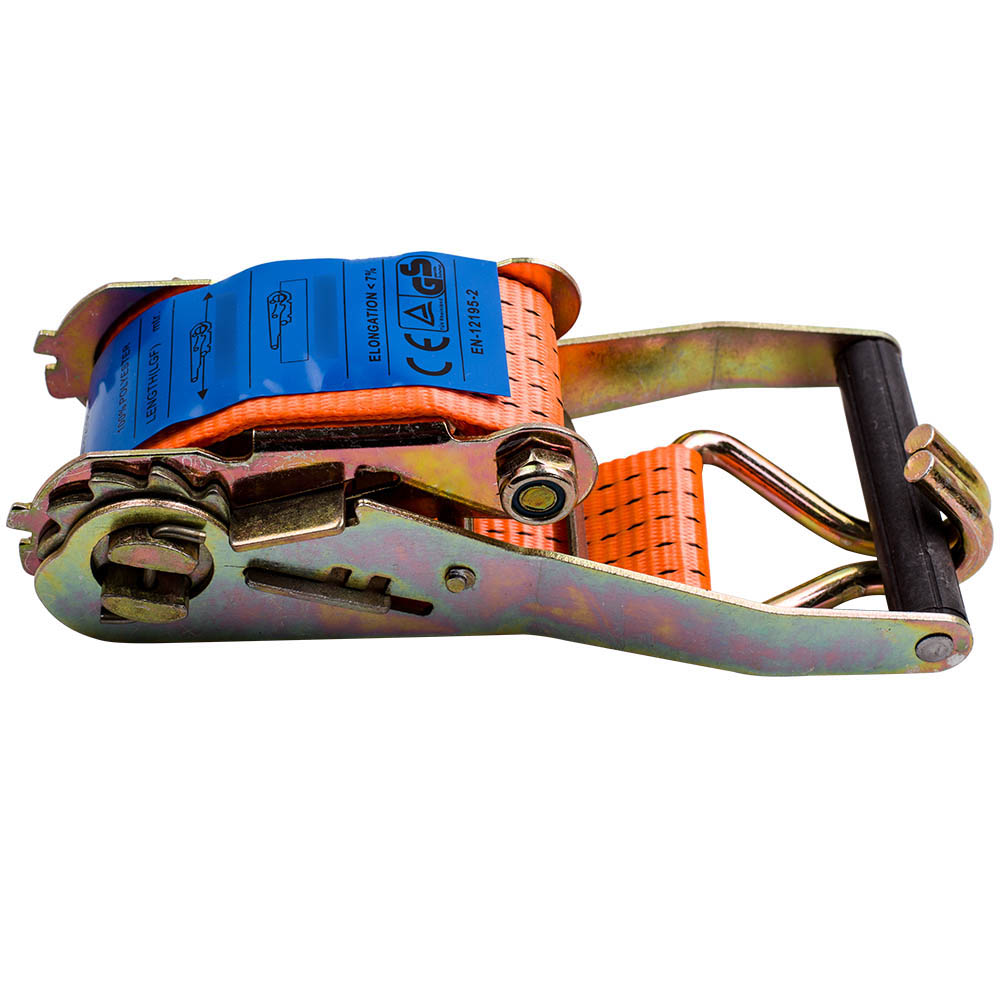 10x professional ratchet straps lashing strap Tie Down set 2pcs 5m 4t 4to 4000k