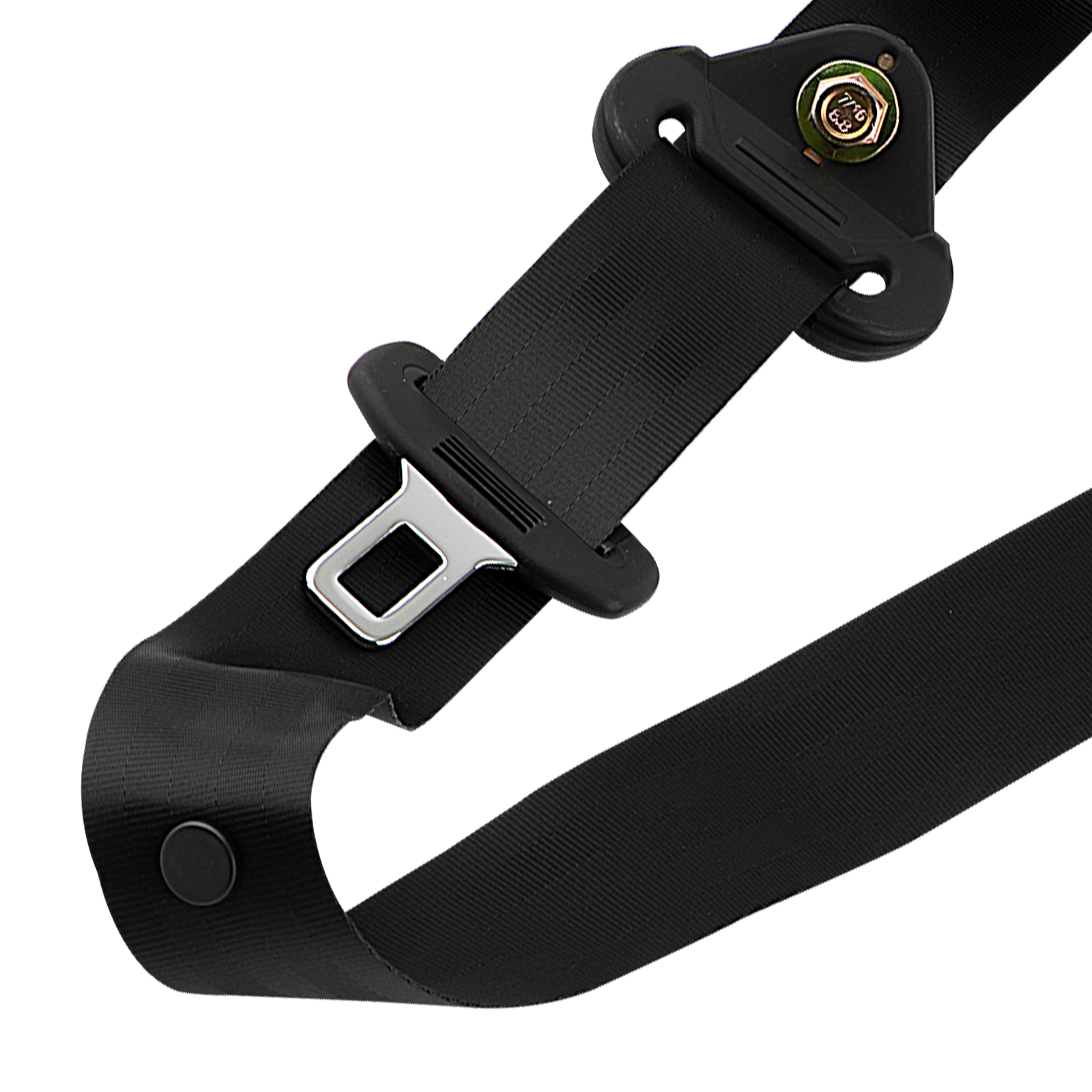Universel 3 Point Rétractable Ceinture de Sécurité for Camion bus Réglable Noir