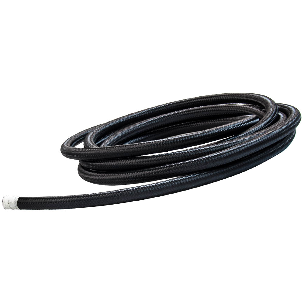 AN6 Kit de Tuyau de carburant huile tressé en nylon d'acier inoxydable 16.4FT