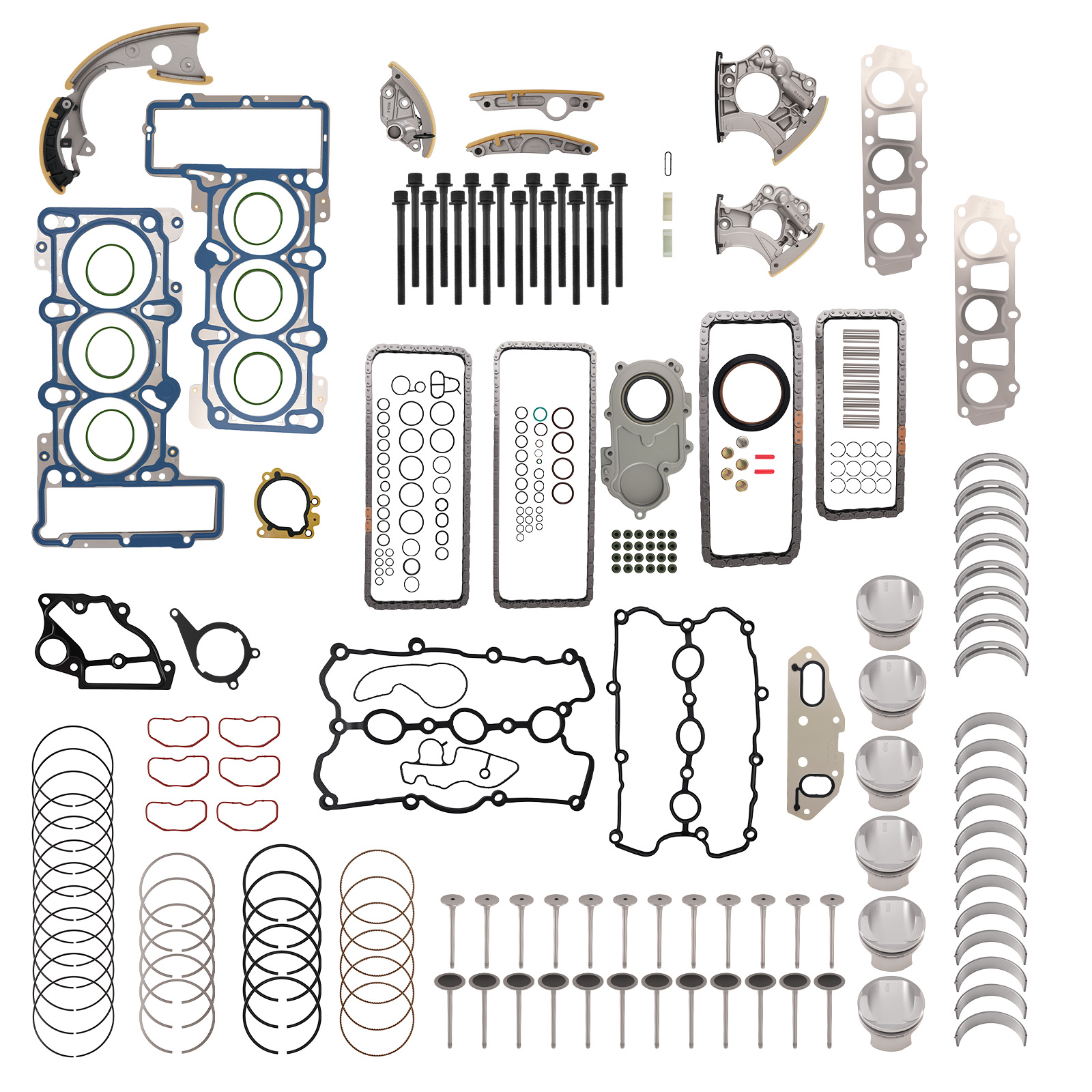 Engine Rebuild Kit for Audi A4 A5 A6 Q5 Q7 VW Touareg 3.0T 2009-2018 06E109217AH