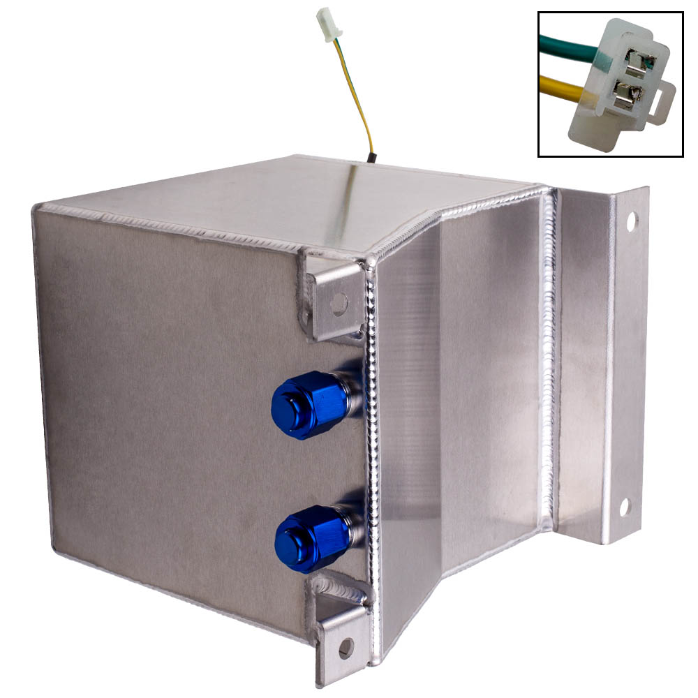 2.5 Gallon / 10 Litre Silver Aluminum Fuel Cell w/Sending Unit & INTERNAL FOAM