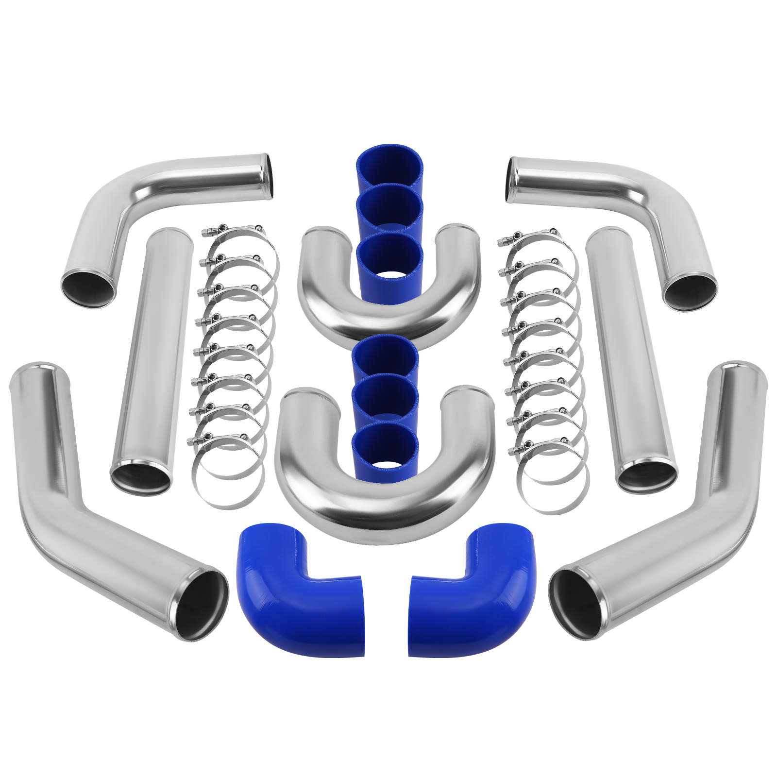 3'' / 76mm Kit de refroidisseur intermédiaire Aluminum Intercooler Piping Kit