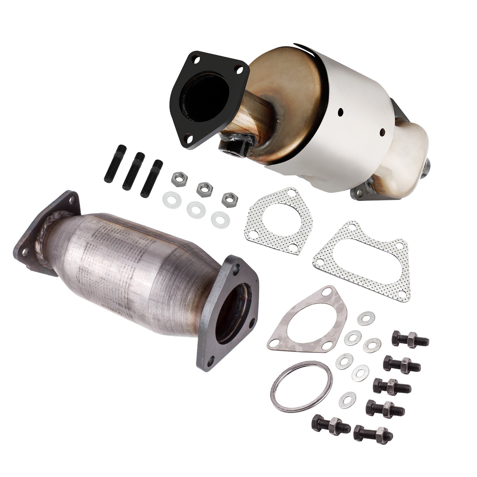 2x Catalytic Converter W/Gasket  for Honda Accord EX LX 3.0L 2003-2007 16450