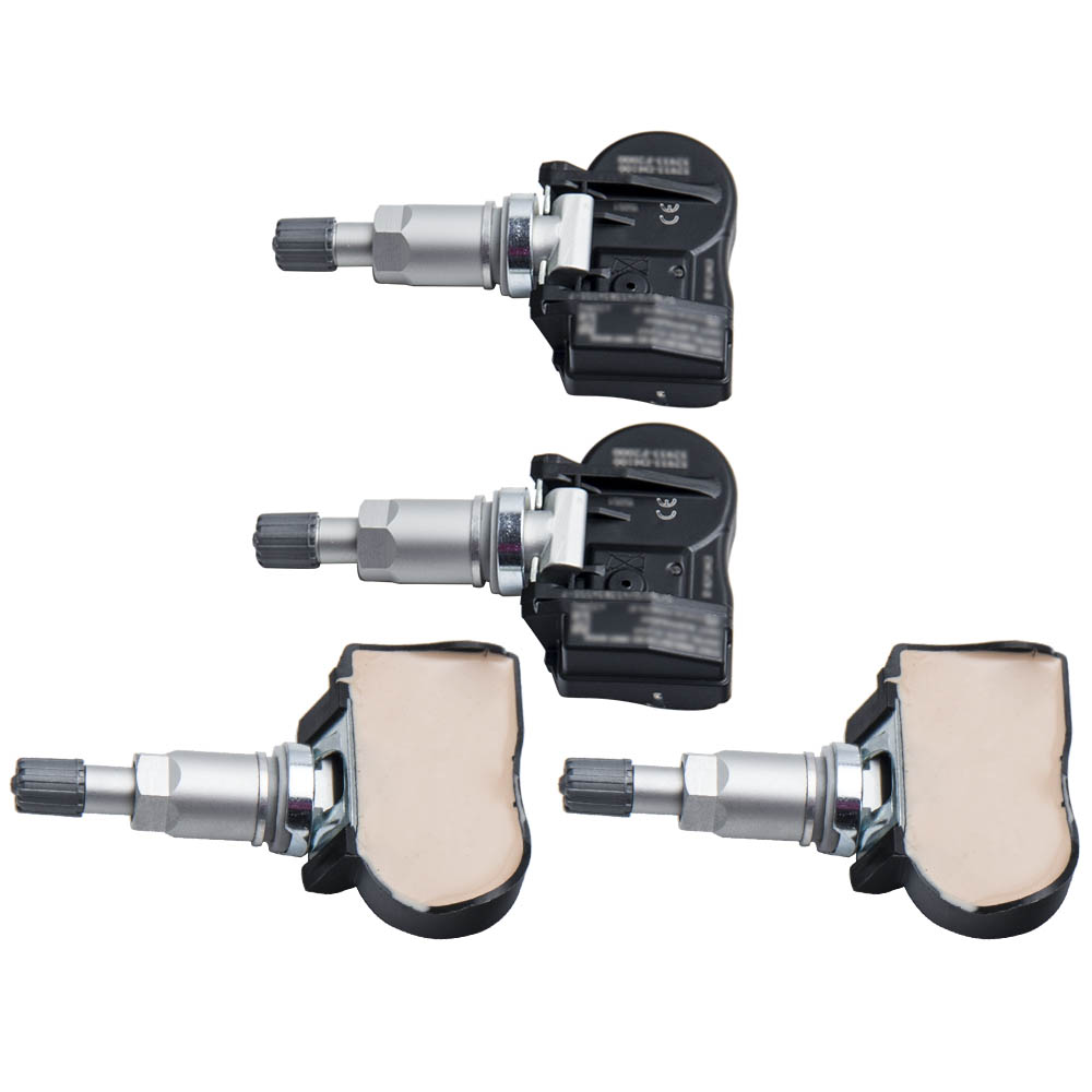 4pcs Capteurs de Pression de Pneu Soupape Noir for Hyundai i30 Santa Fé