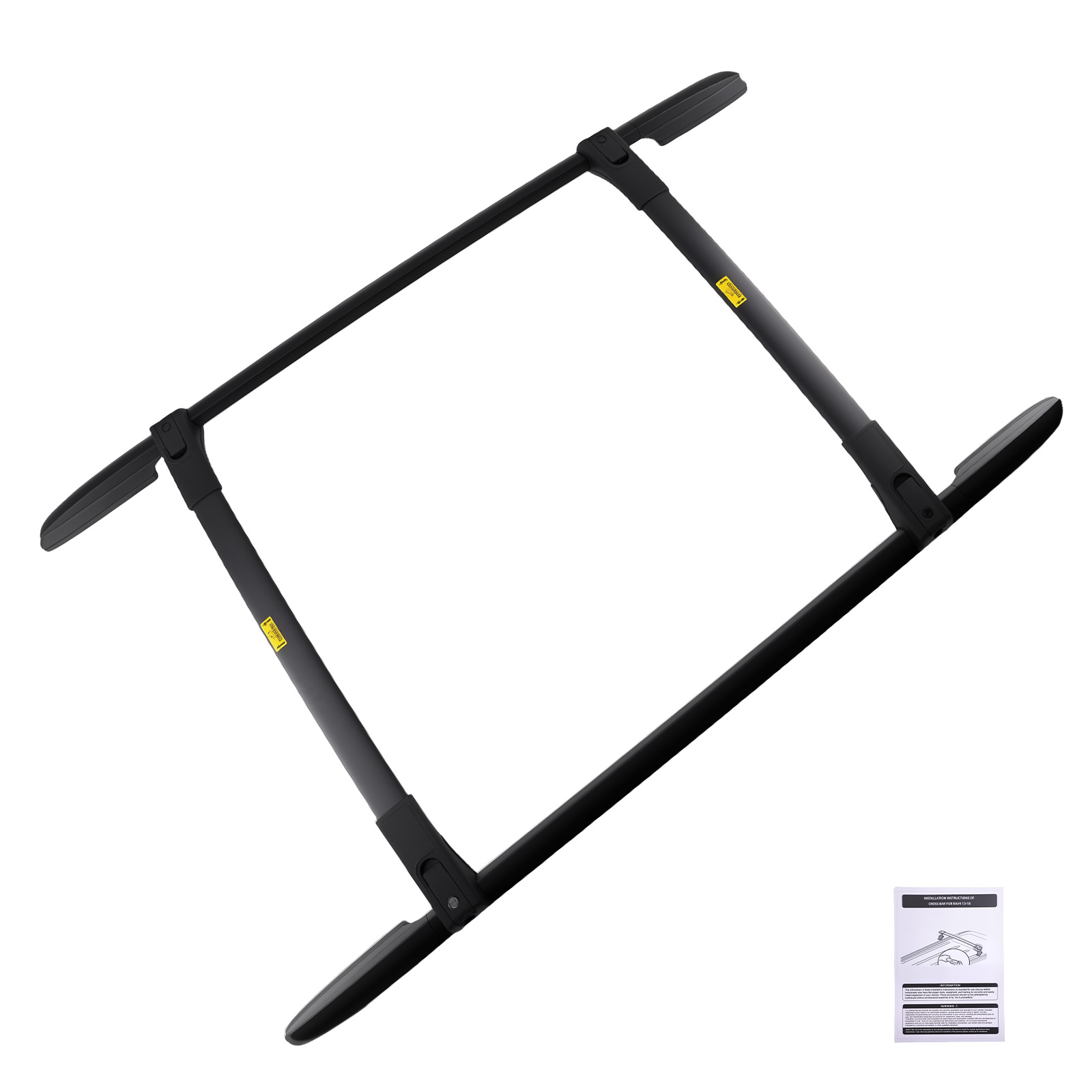 4Pcs Roof Rails Rack Cross Bars Kit For Toyota RAV4 MK4 2012-2019 Black