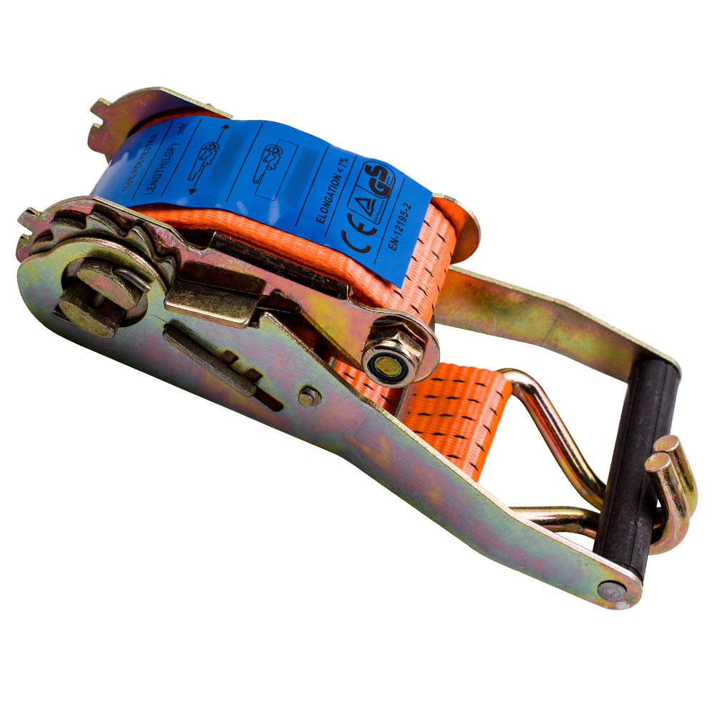 10x professional ratchet straps lashing strap Tie Down set 2pcs 5m 4t 4to 4000k