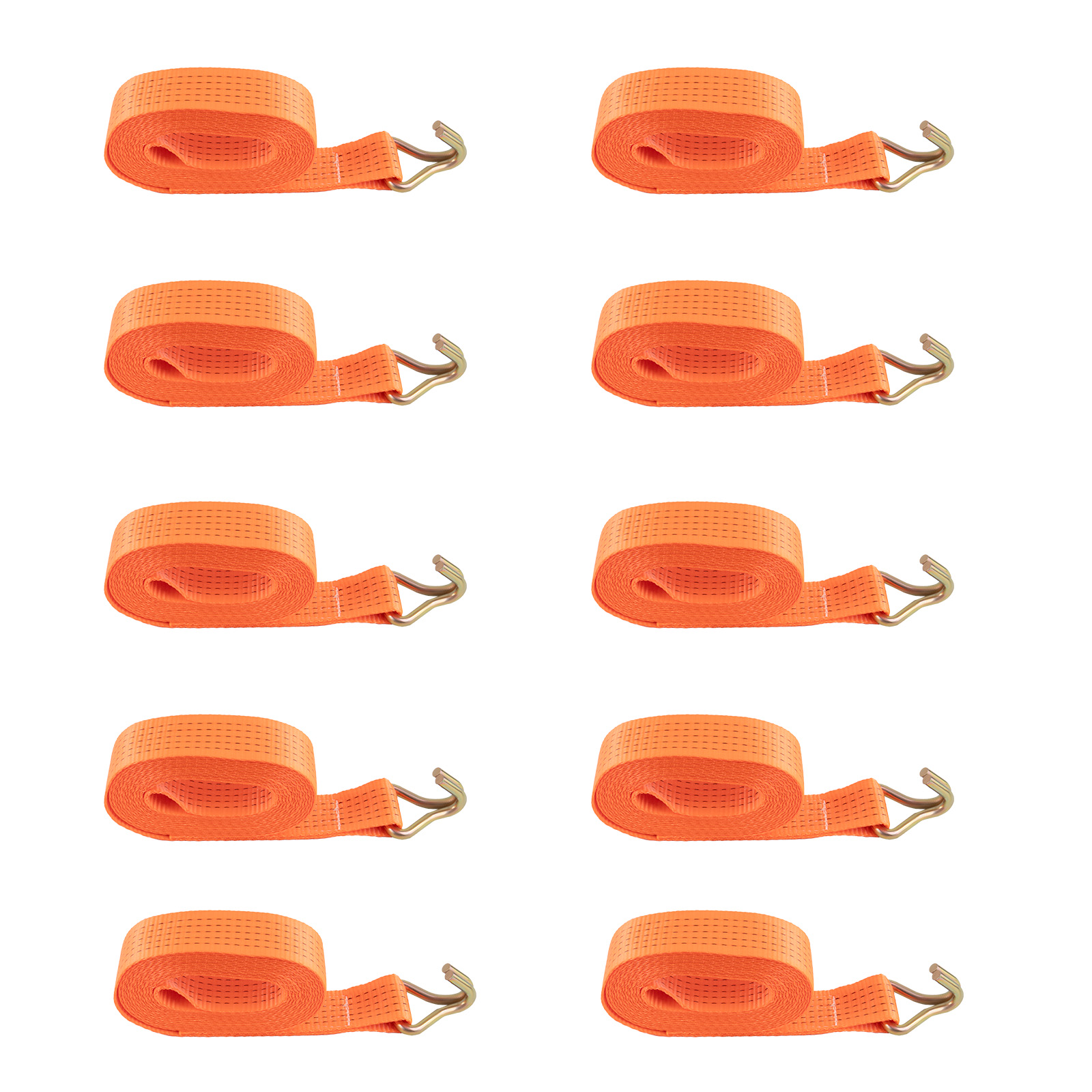 x10 50MM 6 Metre 5 Ton Ratchet Straps 5000KG 6M 5T Tie Down Lashing Claw Hook