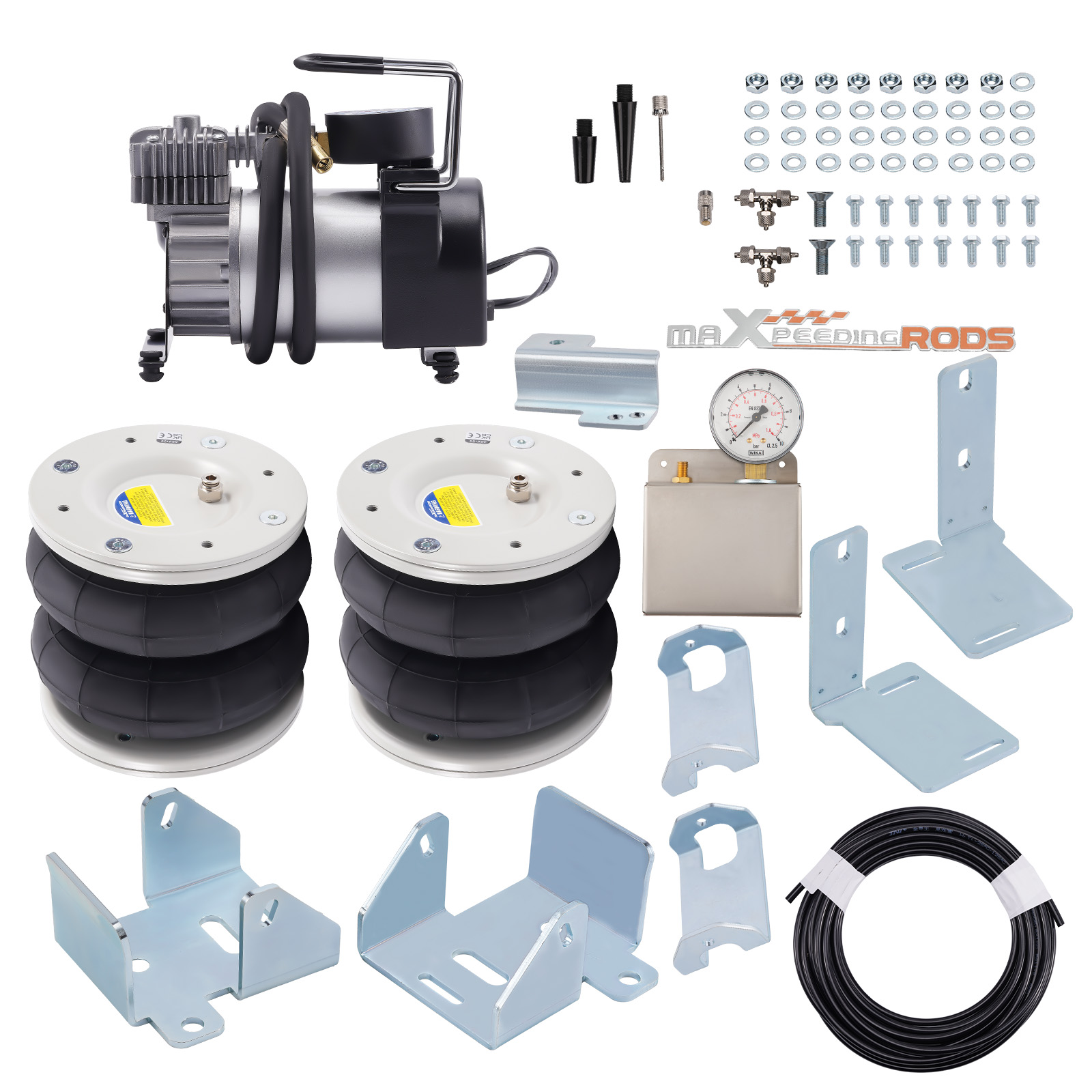 Kit de suspension pneumatique + Compresseur 12V for Ford Transit 2001-2024