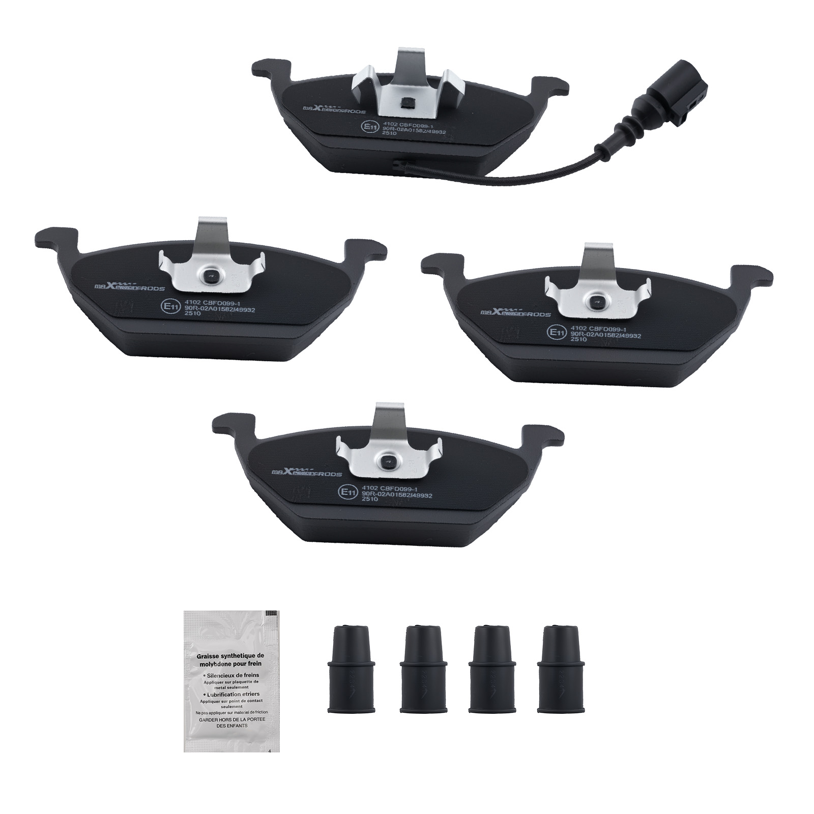 Kit Plaquettes Frein Avant for Skoda Octavia II Break 1.8 TSI 2007-2012