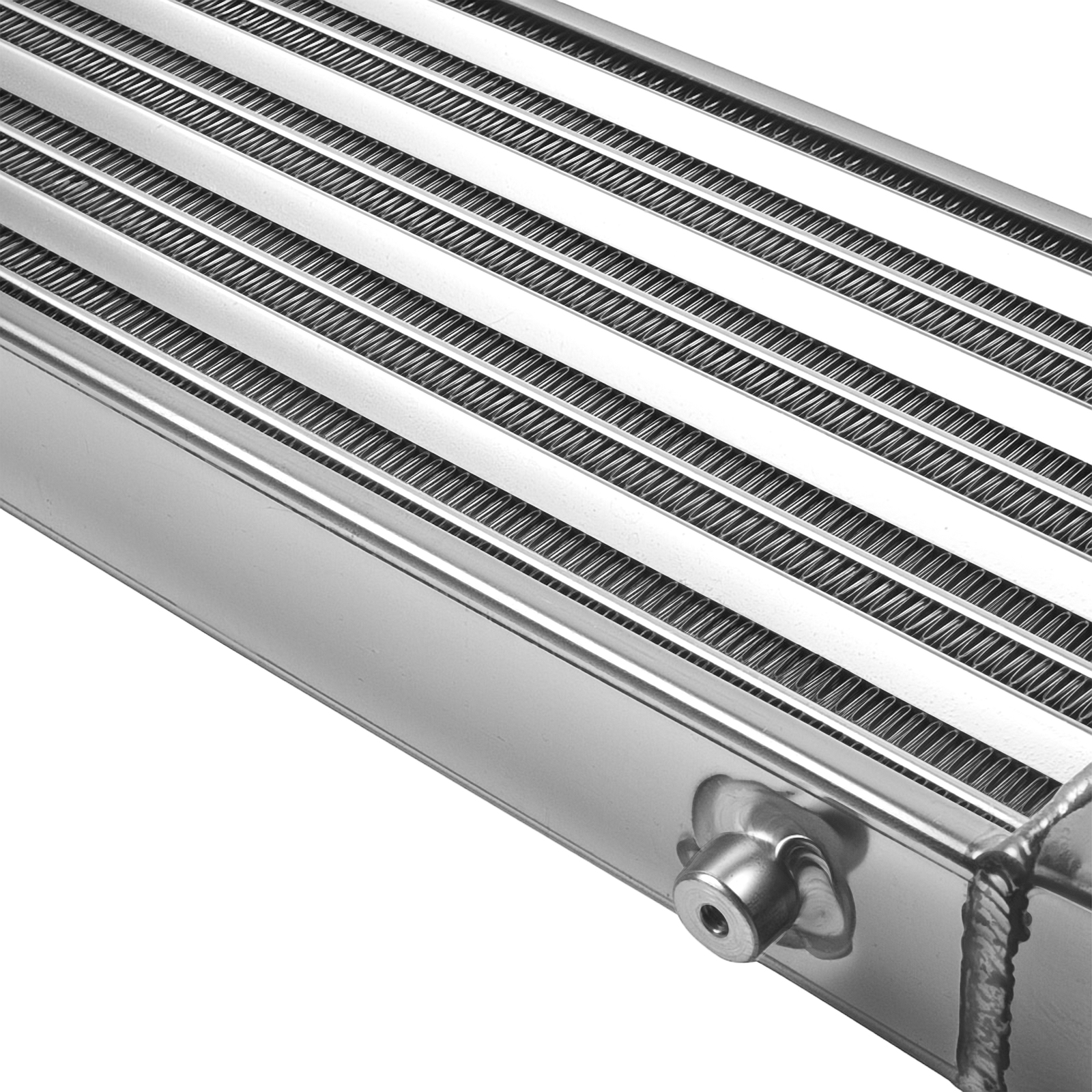 Universal Turbo Car Front Mount Bar Plate Intercooler Aluminum 27 x 7 x 2.5 Neuf