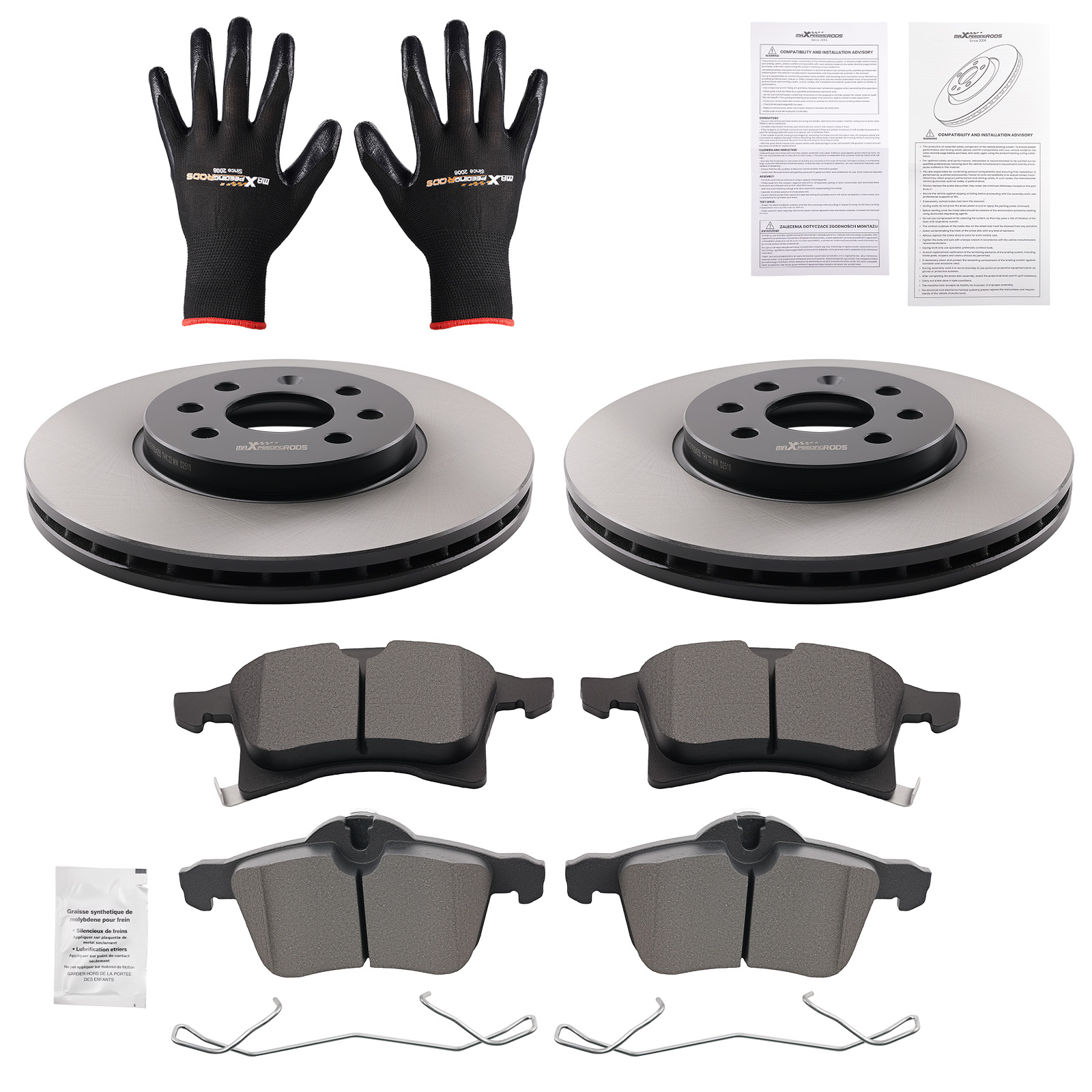 Disques Plaquettes Frein for Opel Combo Tour 1.6L 1.7L 2001-2011 280mm