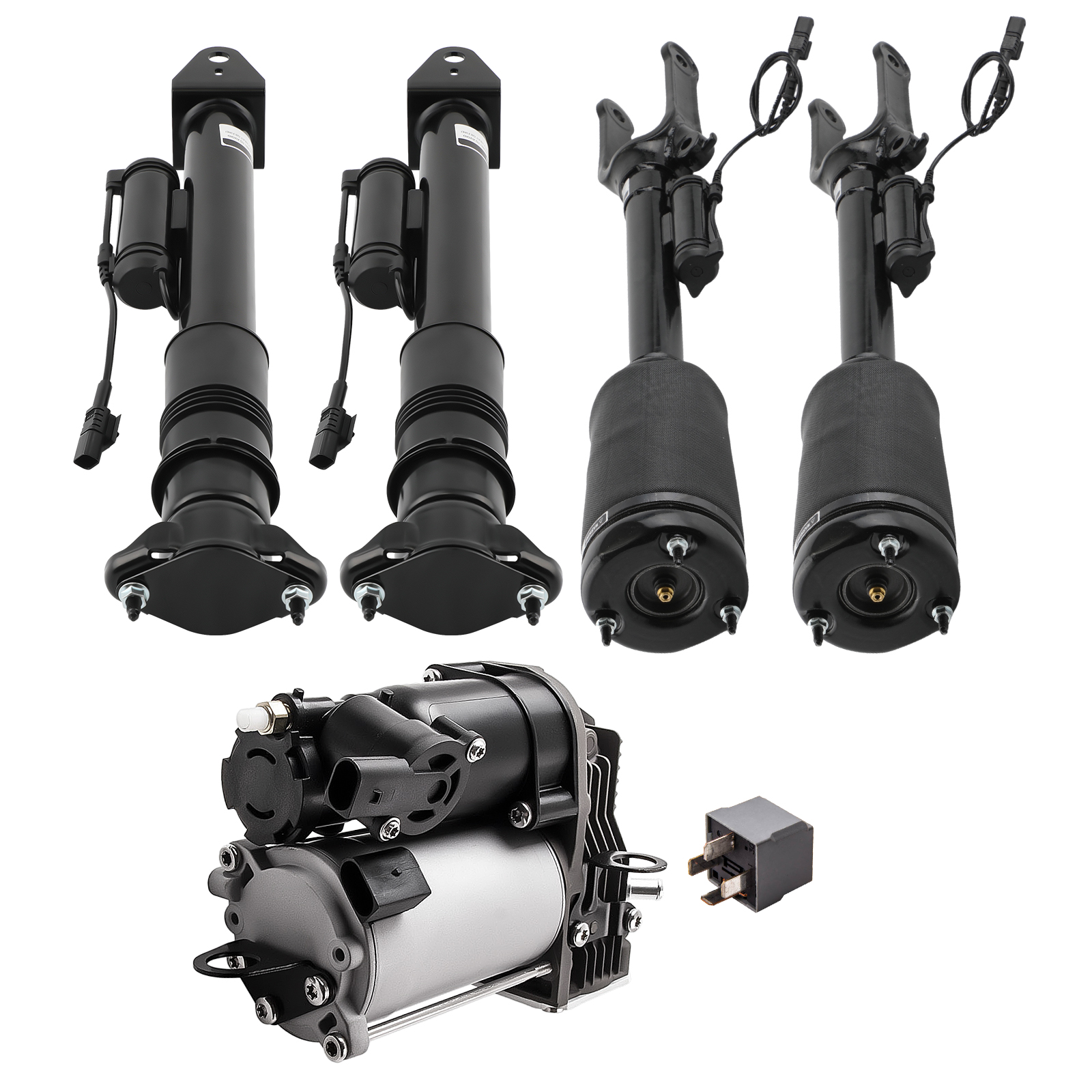 4x Avant Arrière Bras de Suspengion+Compresseur for Mercedes W164 X16 164320601