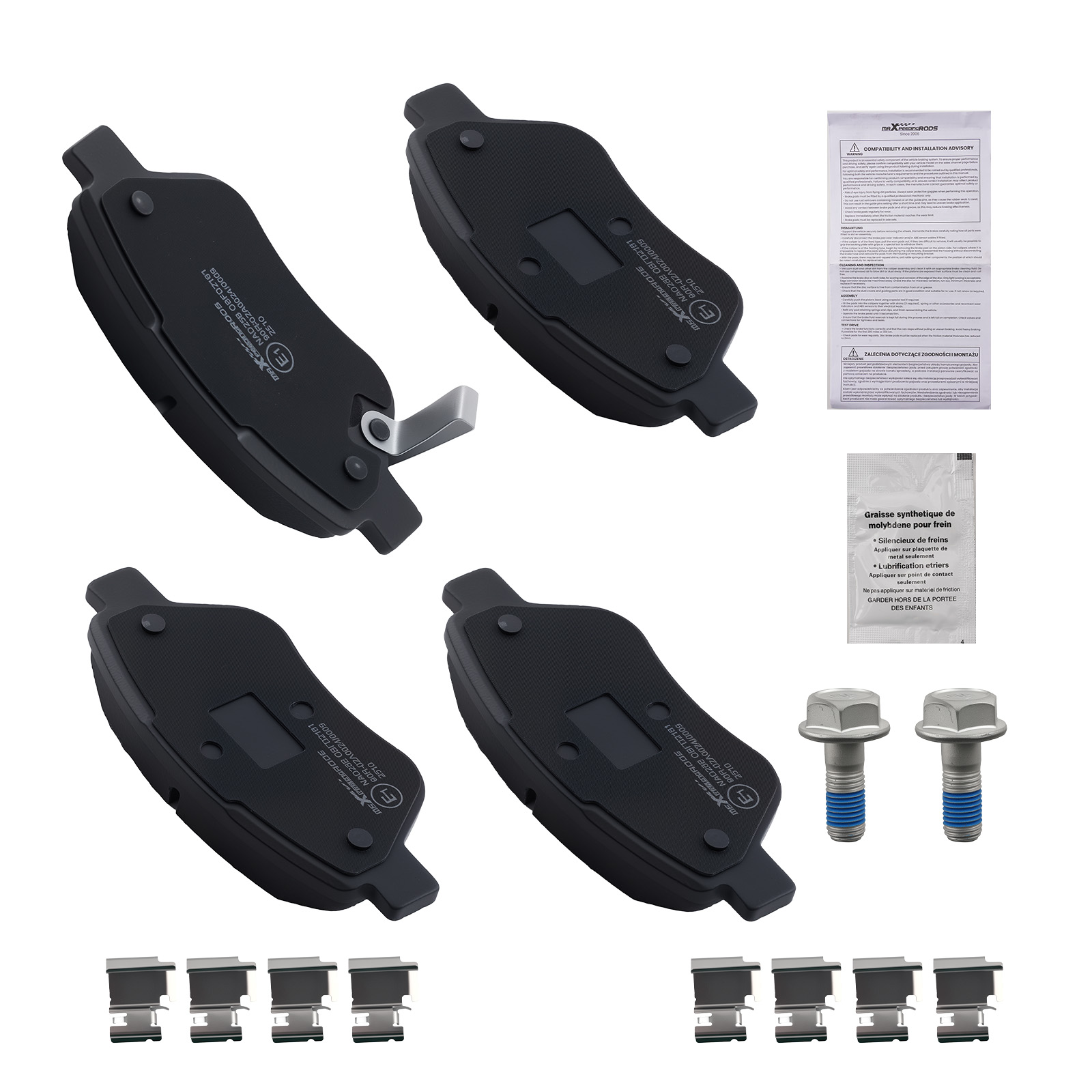Jeu Plaquettes for Opel Adam M13 1.2 1.4 LPG S 2012-2019 95521571