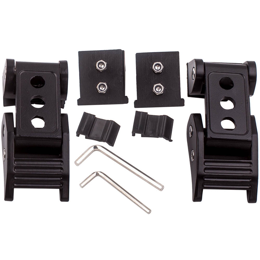 2 Pcs Black Hood Latch Locking Catch for Jeep Wrangler JK 2007 - 2018 2 Door