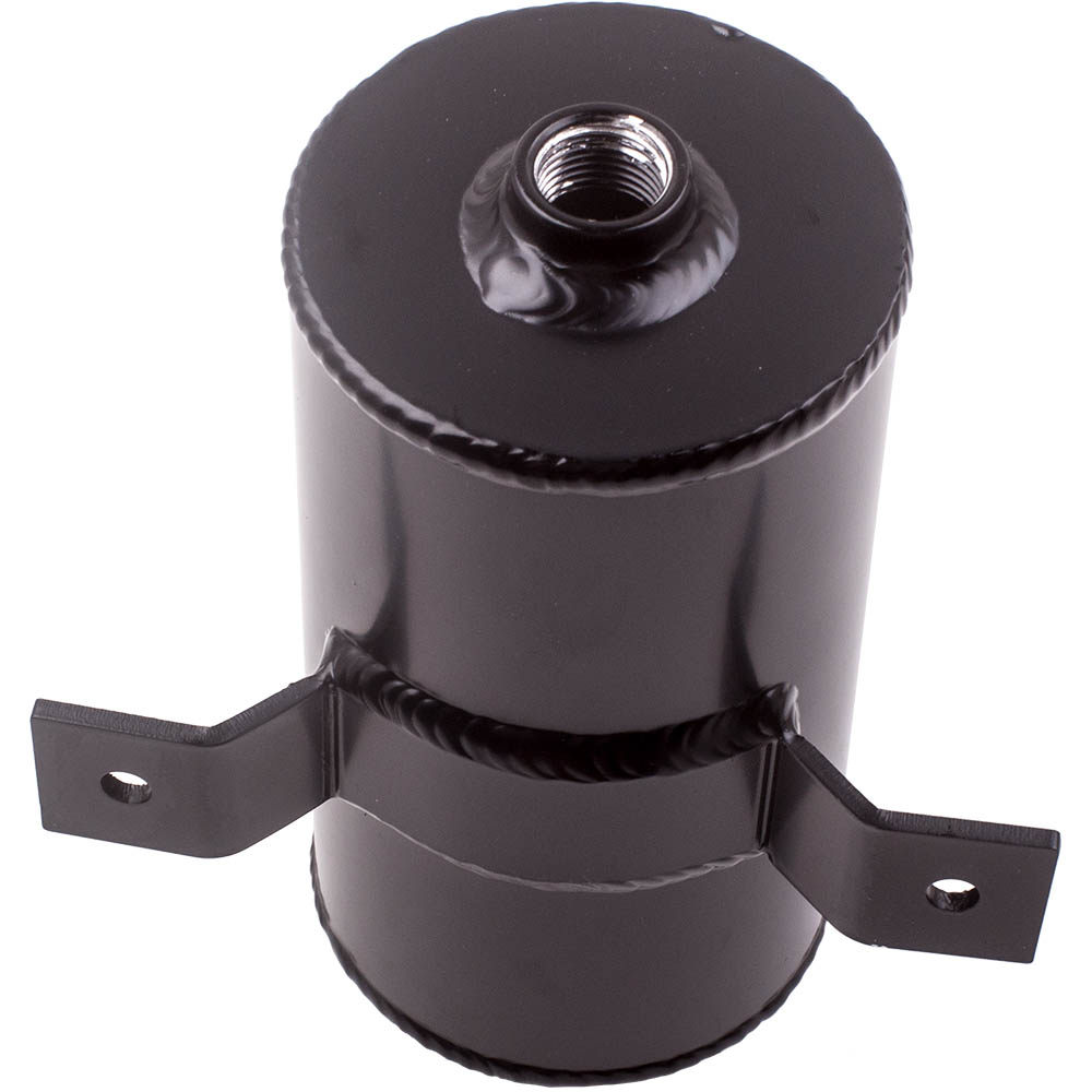 10AN 750ml Oil Catch Can Reservoir Tank Aluminum + Breather Filter Baffled NEW