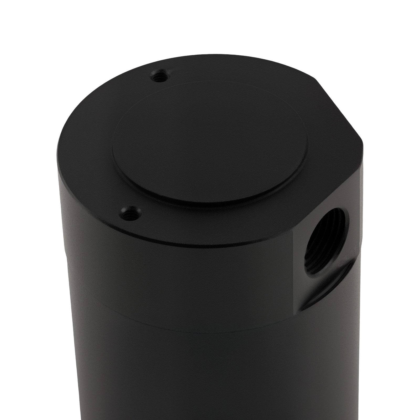 Universal 2 Ports Aluminum Oil Catch Can Tank Réservoir de bidon d'huile à