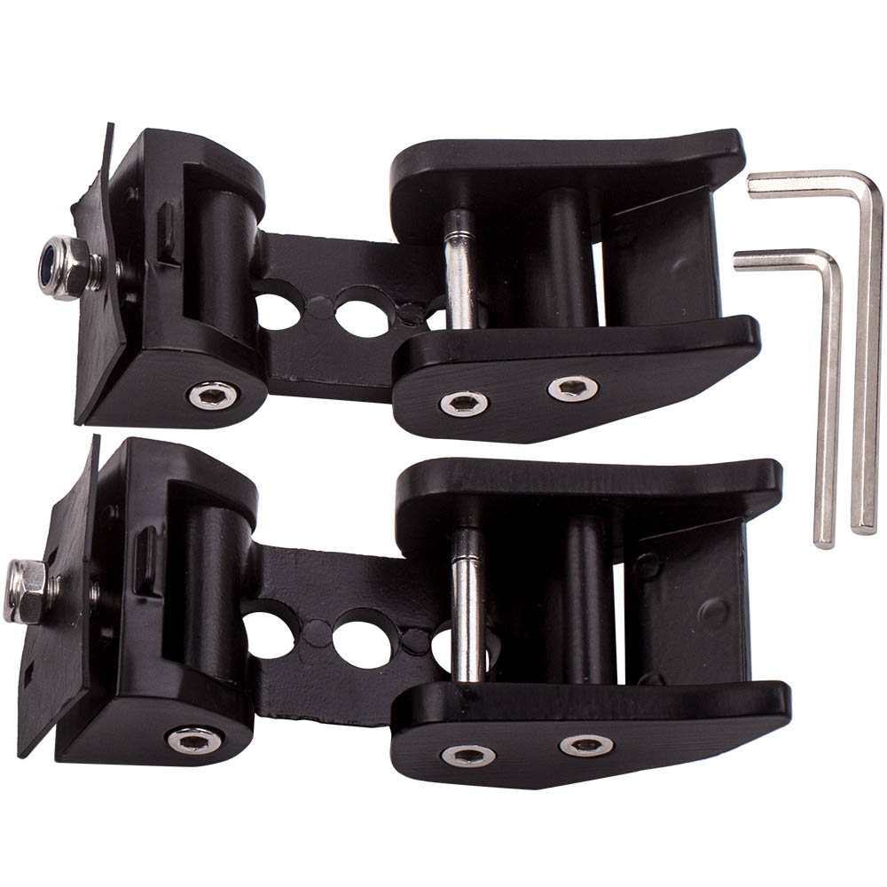 2 Pcs Black Hood Latch Locking Catch for Jeep Wrangler JK 2007 - 2018 2 Door
