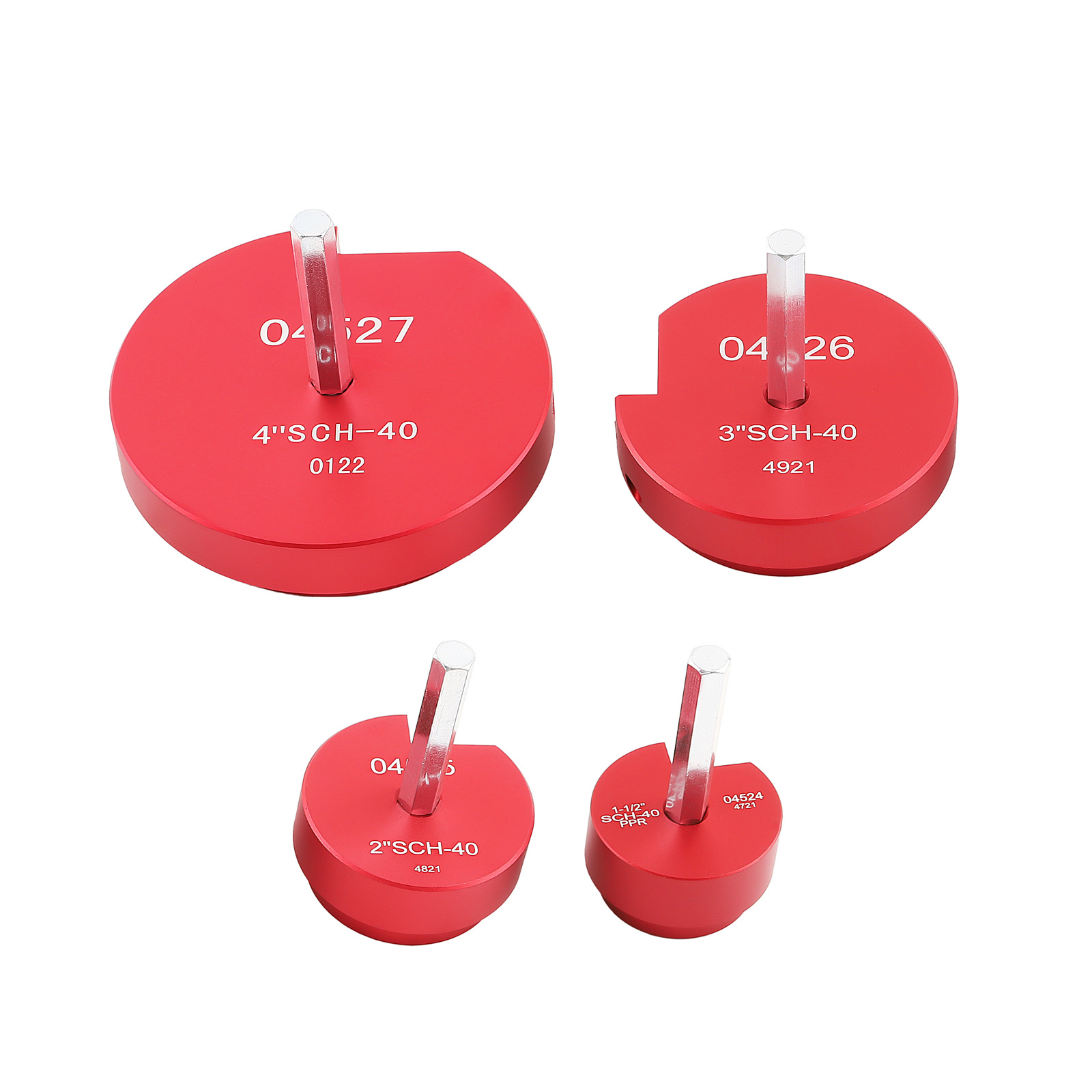 8pcs Plastic Pipe Fitting Reamer Tool For PPR50,PPR75,PPR100,PPR125,PPR150