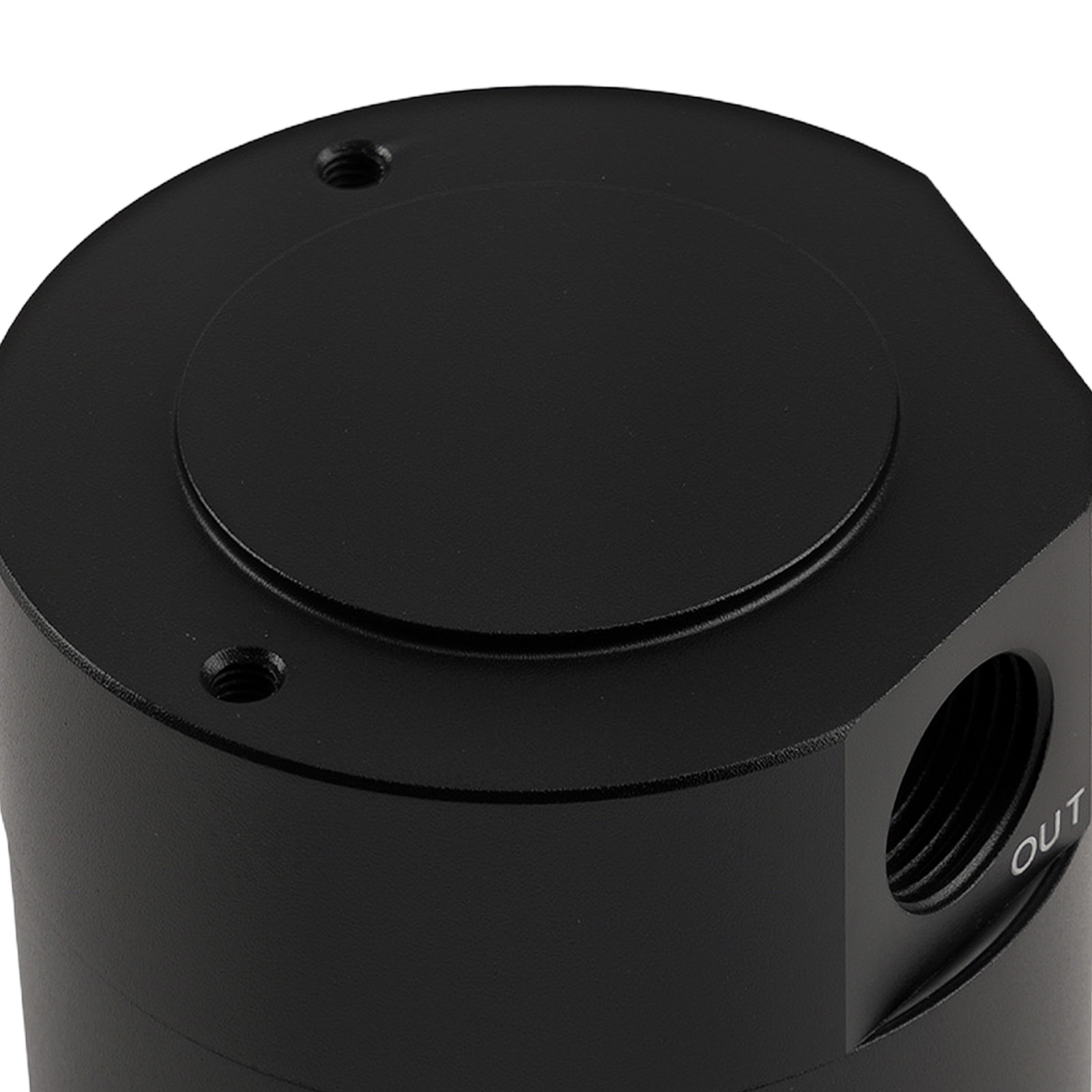 Universal 2 Ports Aluminum Oil Catch Can Tank Réservoir de bidon d'huile à