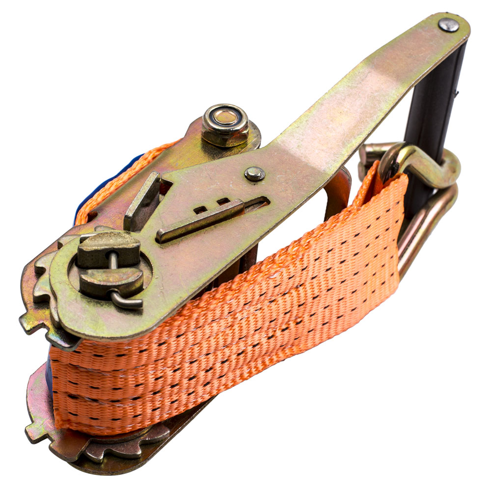 10x Heavy Duty Ratchet Strap 50MM 8M 5T Tie Down J Hooks Trailer Car