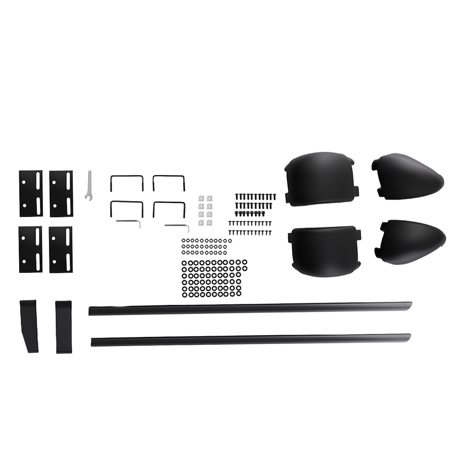 127cm Universal Aluminum Car Roof Rack Basket Cargo Luggage Carrier Bar BLACK