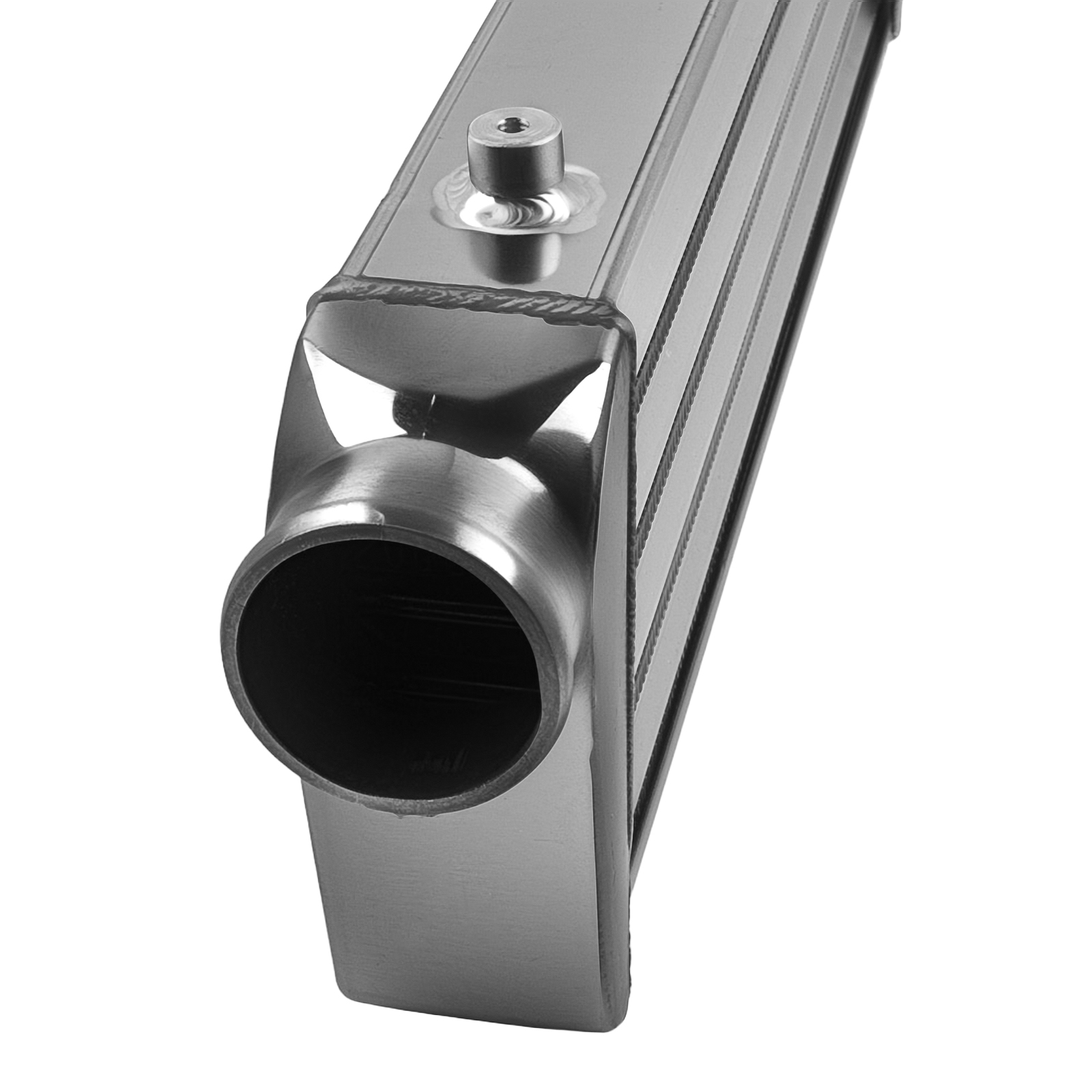 Universal Turbo Car Front Mount Bar Plate Intercooler Aluminum 27 x 7 x 2.5 Neuf