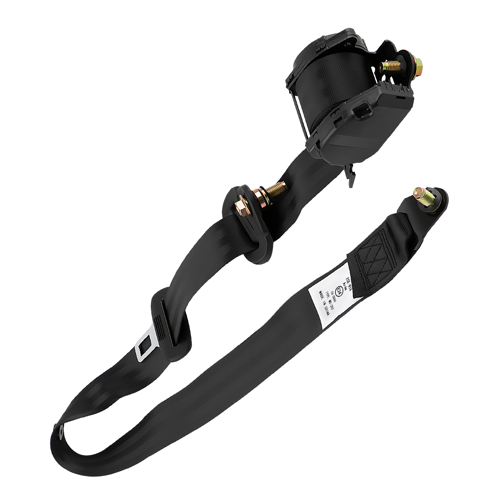 Universel 3 Point Rétractable Ceinture de Sécurité for Camion bus Réglable Noir