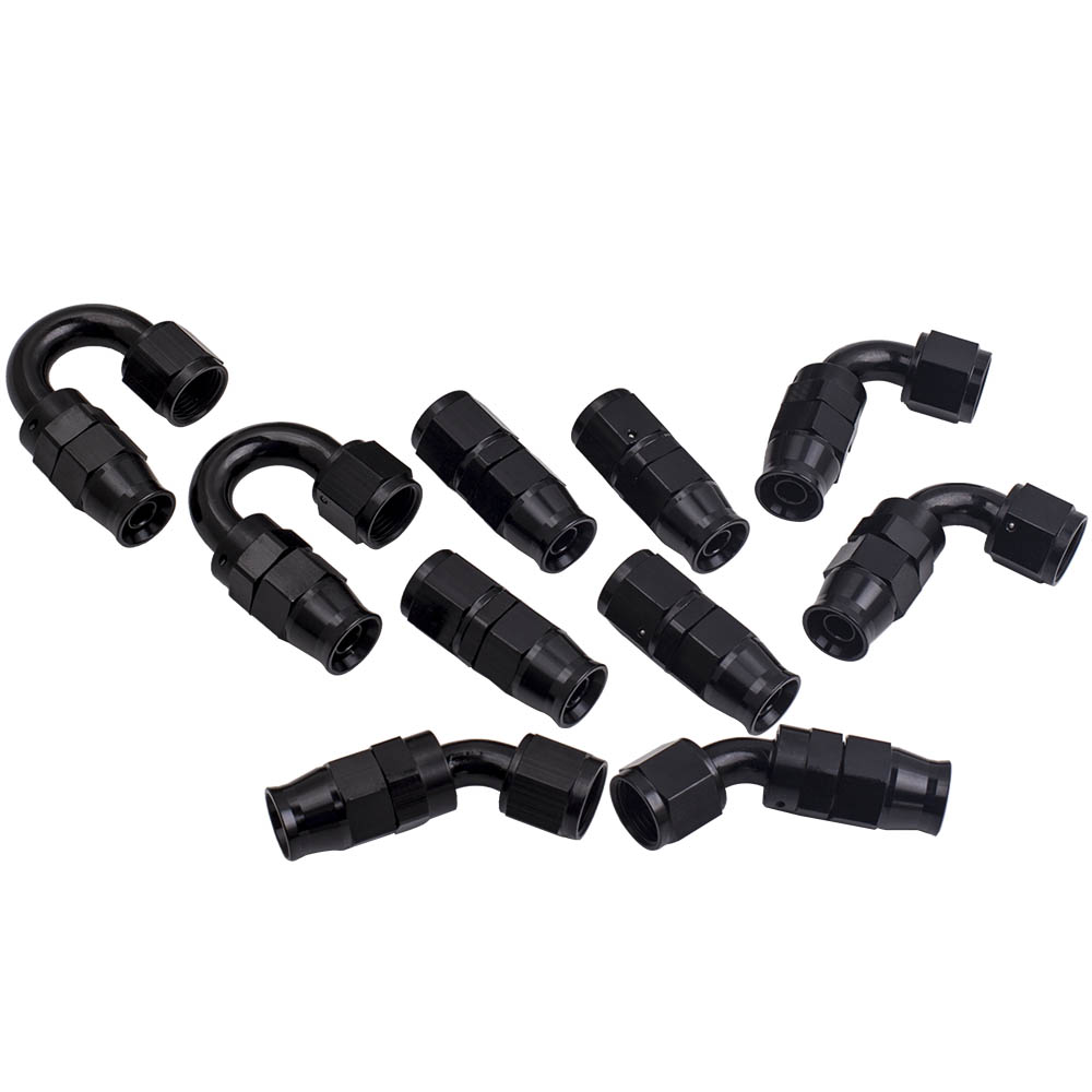 AN-8 6M 20FT Fuel Hose + Hose End Adapter Kit Raccords Kit de tuyau Universal