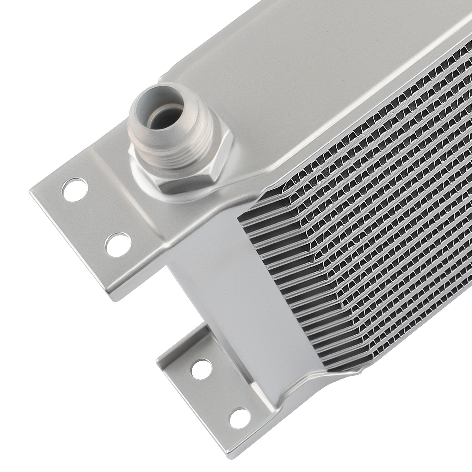 19 Row An10 Universal Engine Transmission Oil Cooler Kit+Filter Adapter Hose Kit