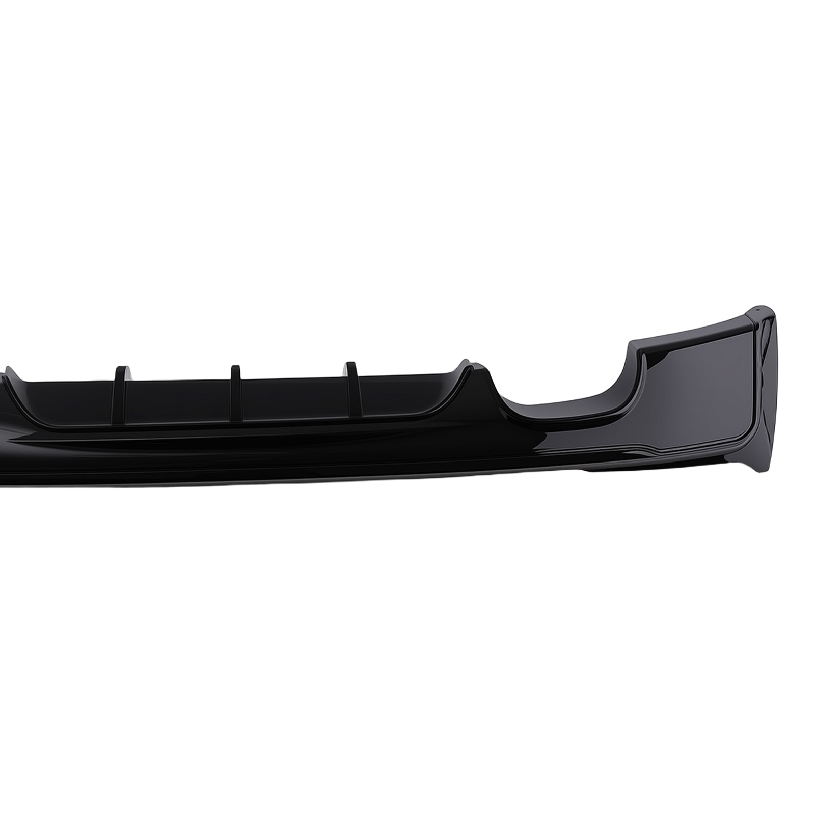 Black Rear Valance for BMW 2 Series F22 F23 M Sport 2014-2021 Diffuser PP