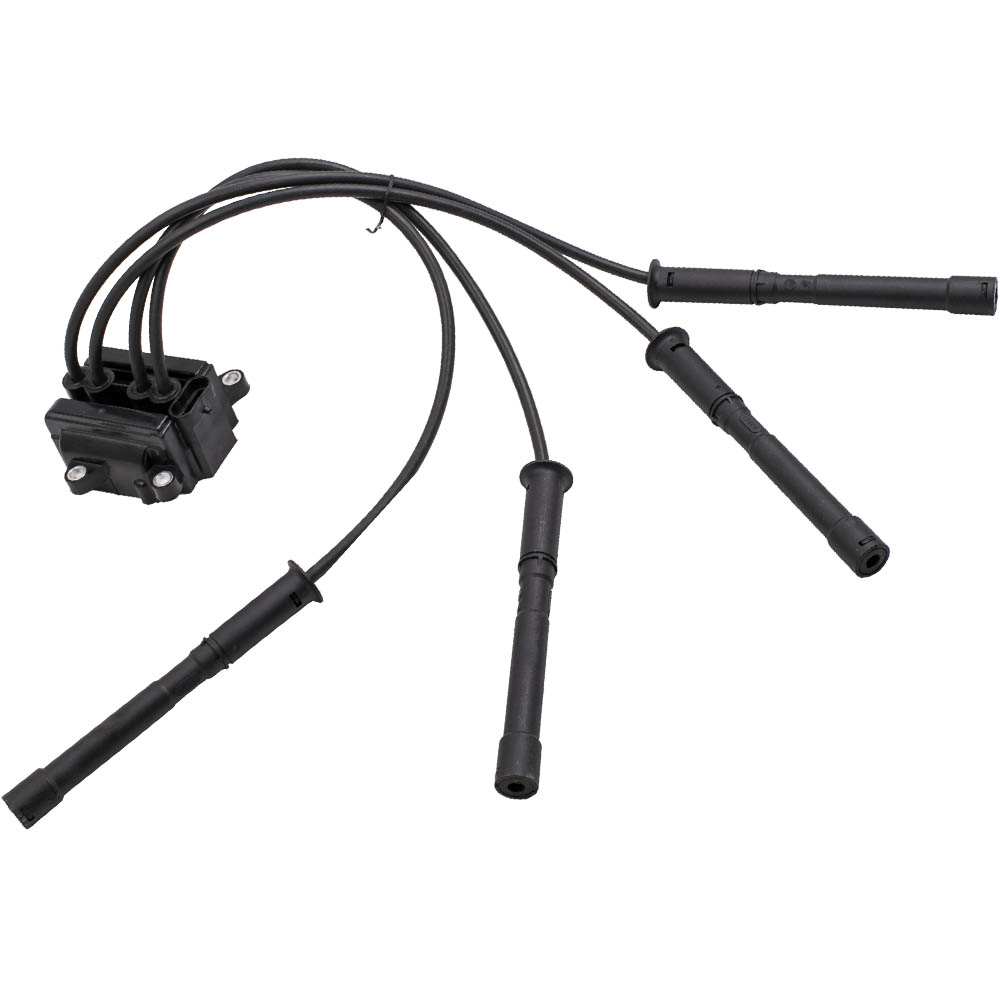 fit RENAULT CLIO MK2 1.2 1.2 16v IGNITION COIL PACK SPARK PLUG LEADS