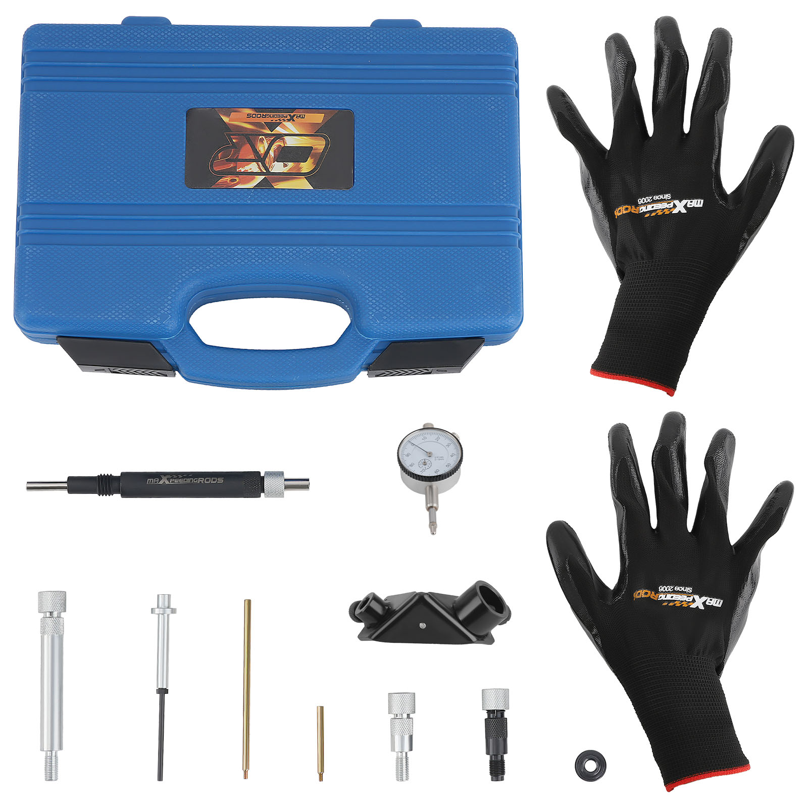 Diesel Fuel Injection Pump Timing Indicator Gauge Adapter Setting plug Kit