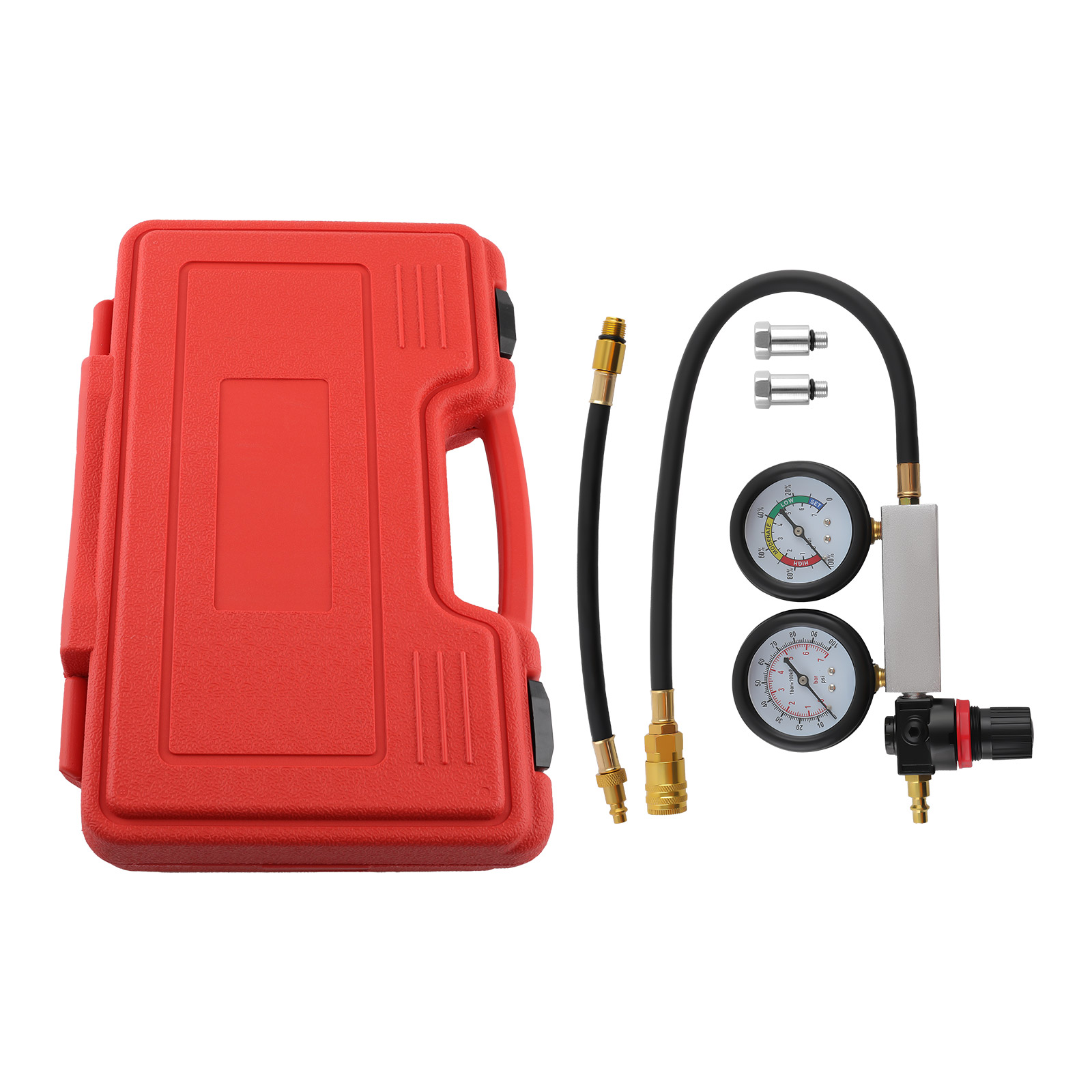 0 ~ 100 PSI Replaceable Cylinder Leak-down Engine Compression Tester Gauges Kit
