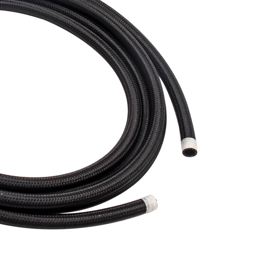 Tuyau de Carburant Tressé en Nylon AN8 avec 10 Pièces Kit de Raccords Garantie