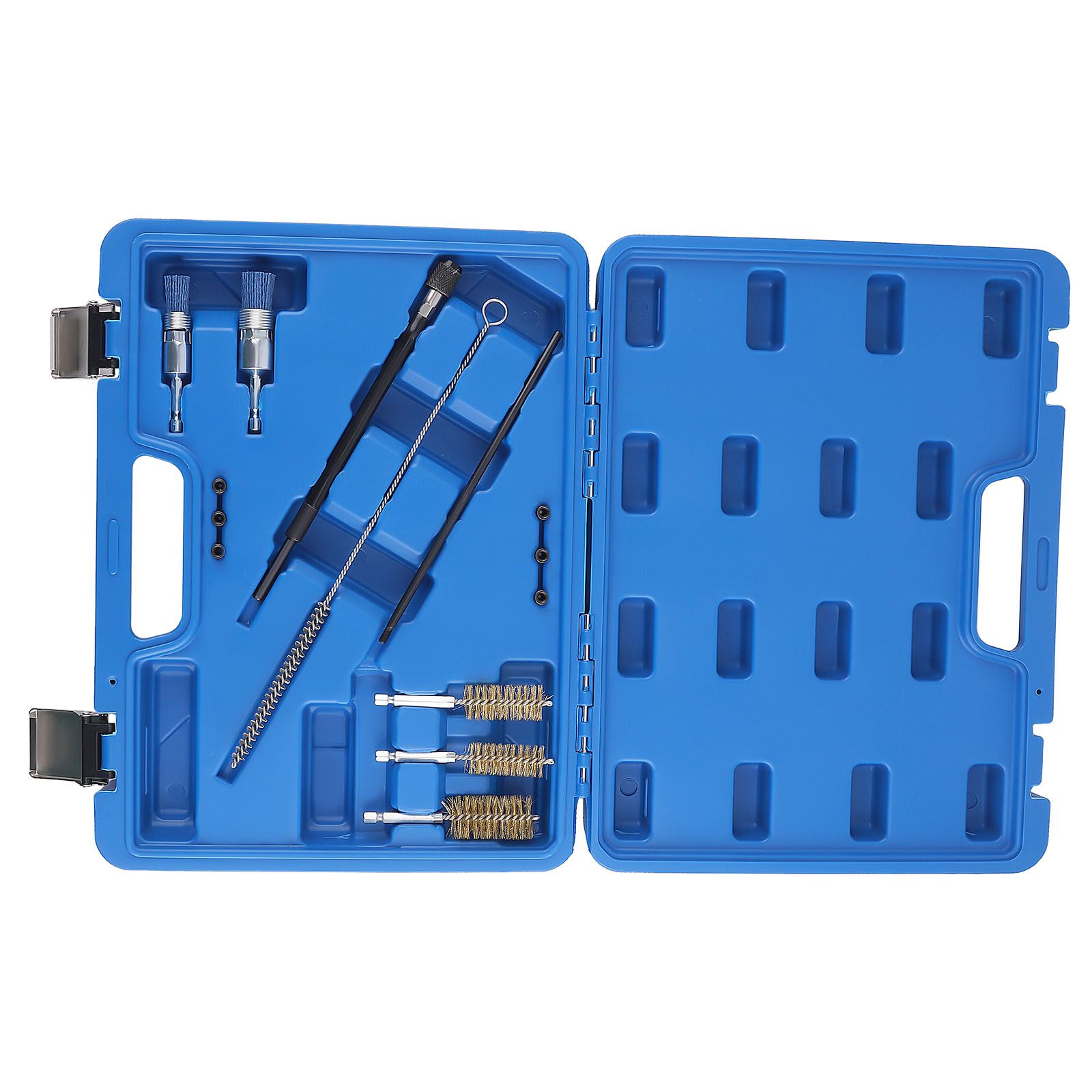14pcs Diesel Injector Seats Cleaner Brushes Driver Port Sealing Plugs Tools Kits
