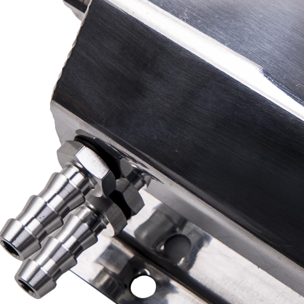 Universal 1L 12mm Coolant Radiator Overflow Recovery Water Tank Bottle Aluminum
