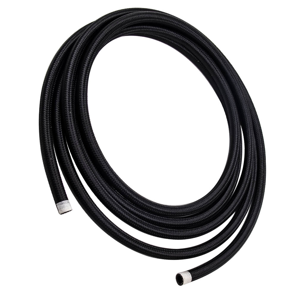 Tuyau de Carburant Tressé en Nylon AN8 avec 10 Pièces Kit de Raccords Garantie