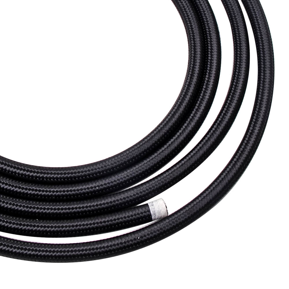 Tuyau de Carburant Tressé en Nylon AN8 avec 10 Pièces Kit de Raccords Garantie