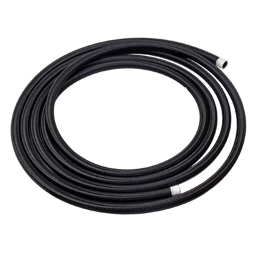 Tuyau de Carburant Tressé en Nylon AN8 avec 10 Pièces Kit de Raccords Garantie