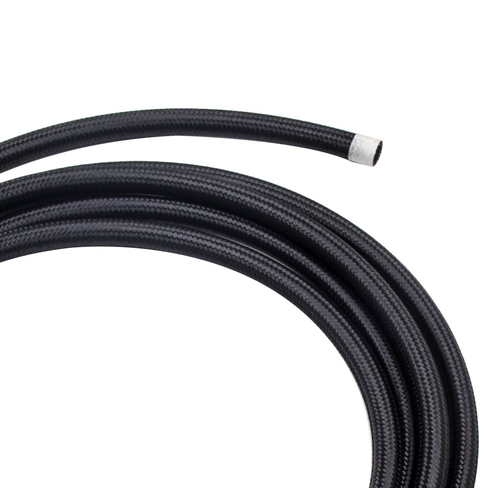 Tuyau de Carburant Tressé en Nylon AN8 avec 10 Pièces Kit de Raccords Garantie