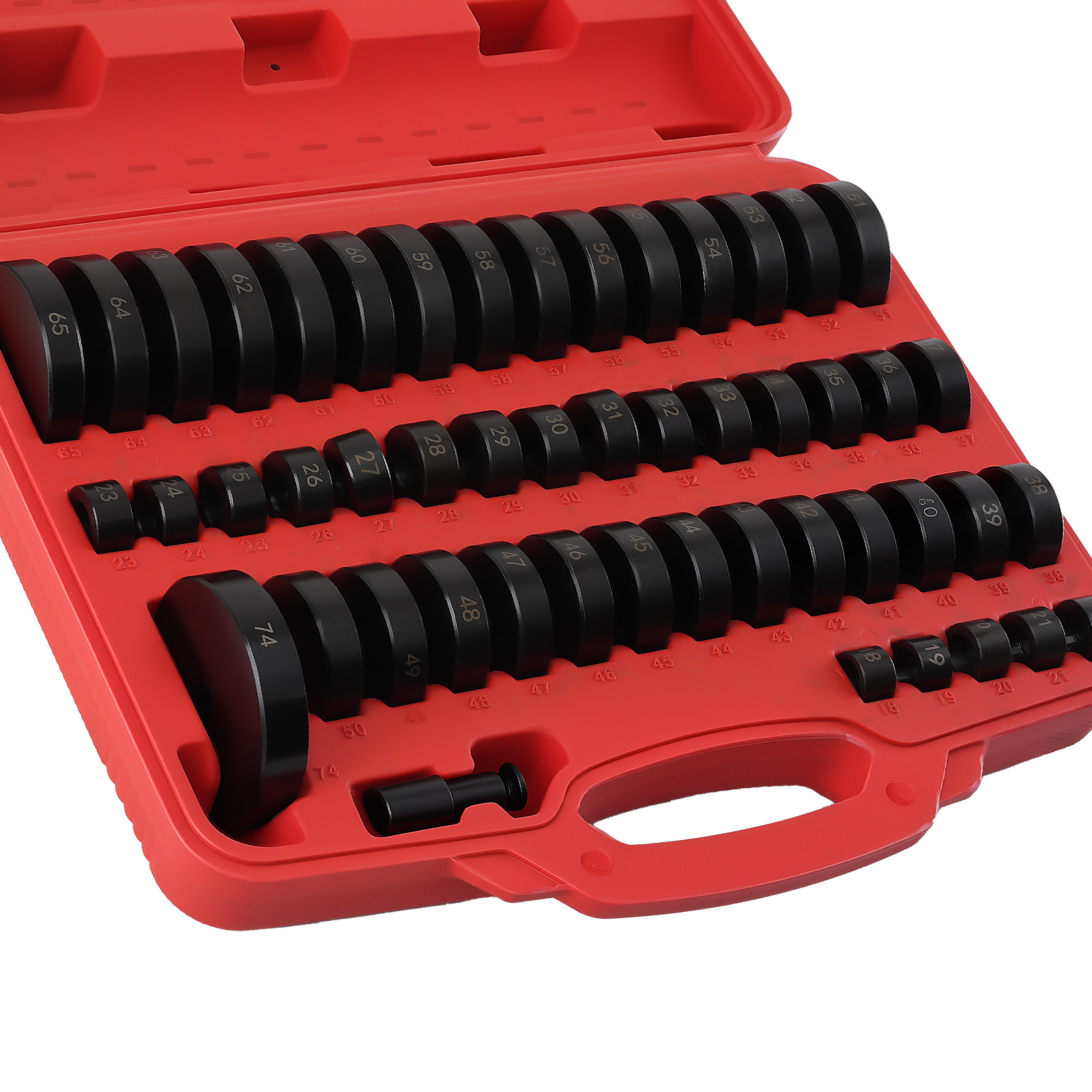 52x Custom Bushing Bearing Seal Driver Push Press Disc Tool Set 18-65mm steel