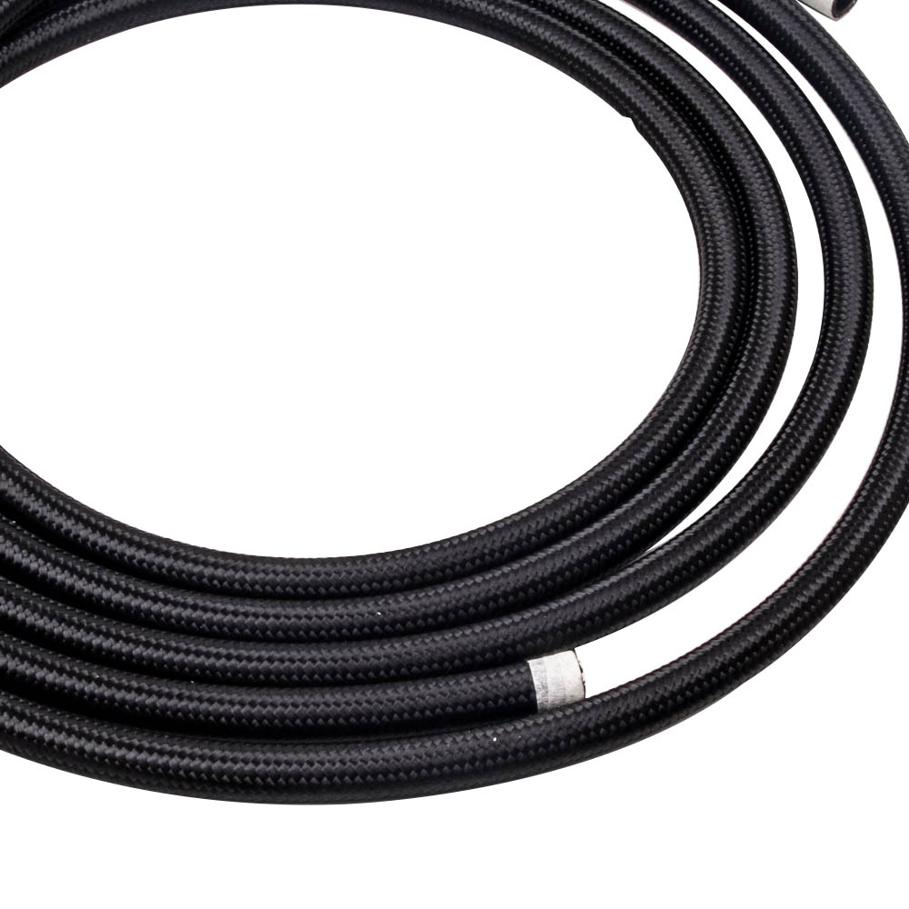Tuyau de Carburant Tressé en Nylon AN8 avec 10 Pièces Kit de Raccords Garantie