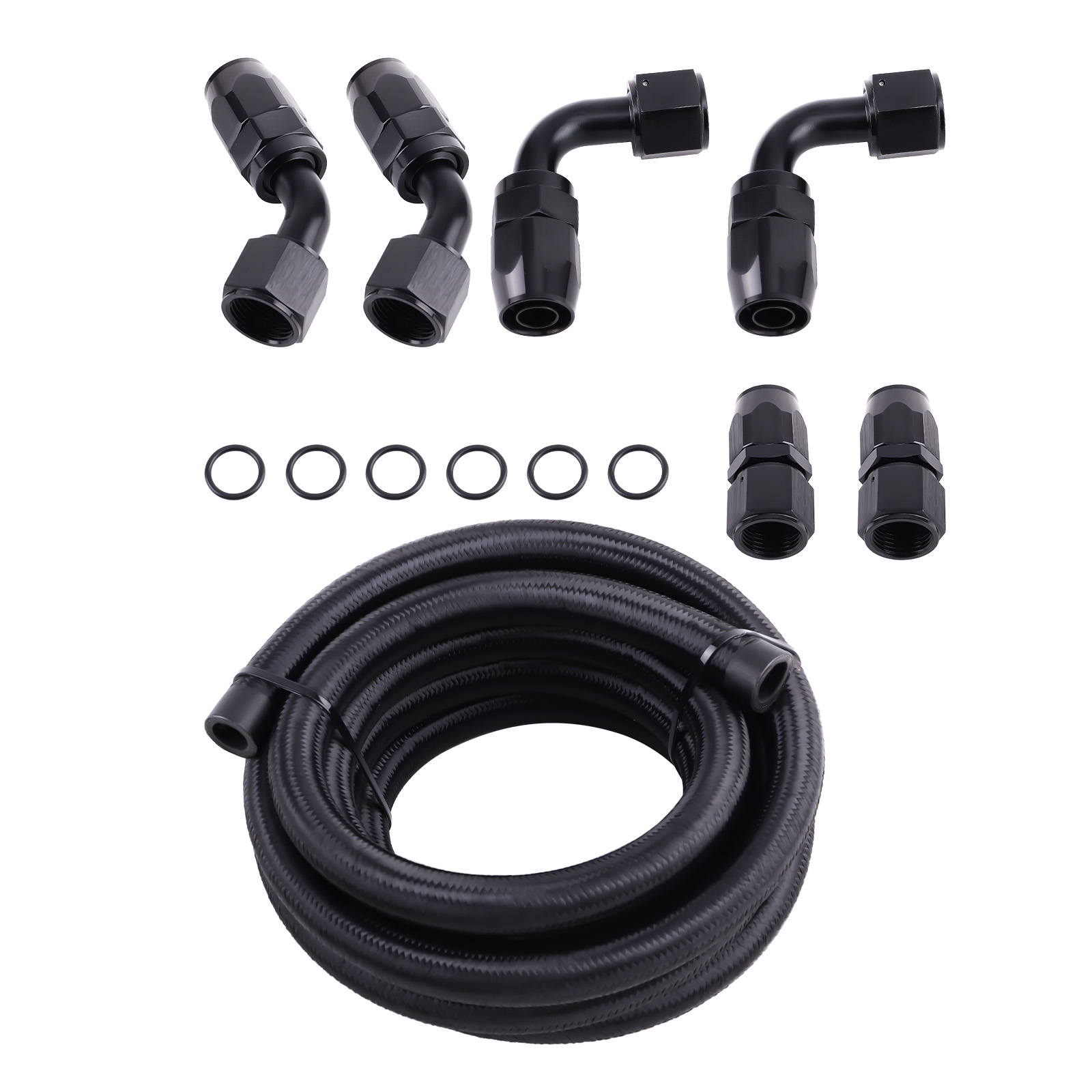 AN10 KIT de Conduite de Carburant Raccord tressé en nylon d'acier inoxydable NE