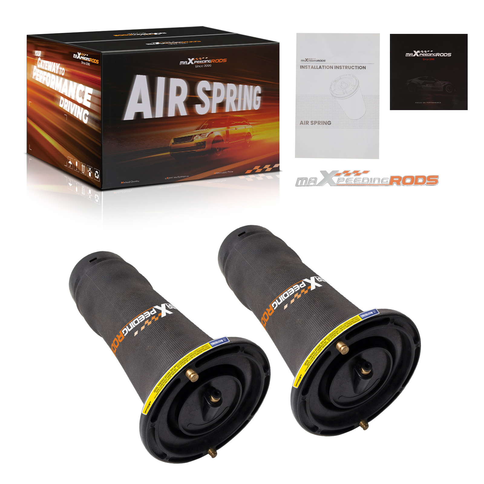 2x Arrière Air Ressort pneumatique for Land Rover Discovery II 98-04 RKB101200