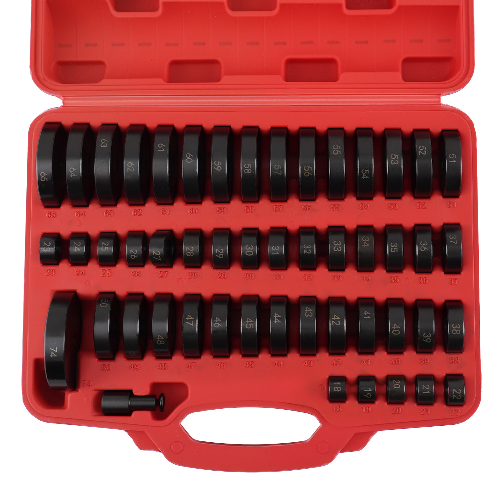 52x Custom Bushing Bearing Seal Driver Push Press Disc Tool Set 18-65mm steel